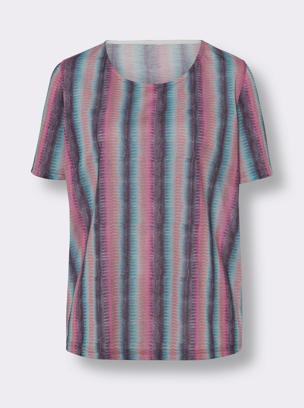 Shirt met korte mouwen - turquoise/rozenkwarts bedrukt