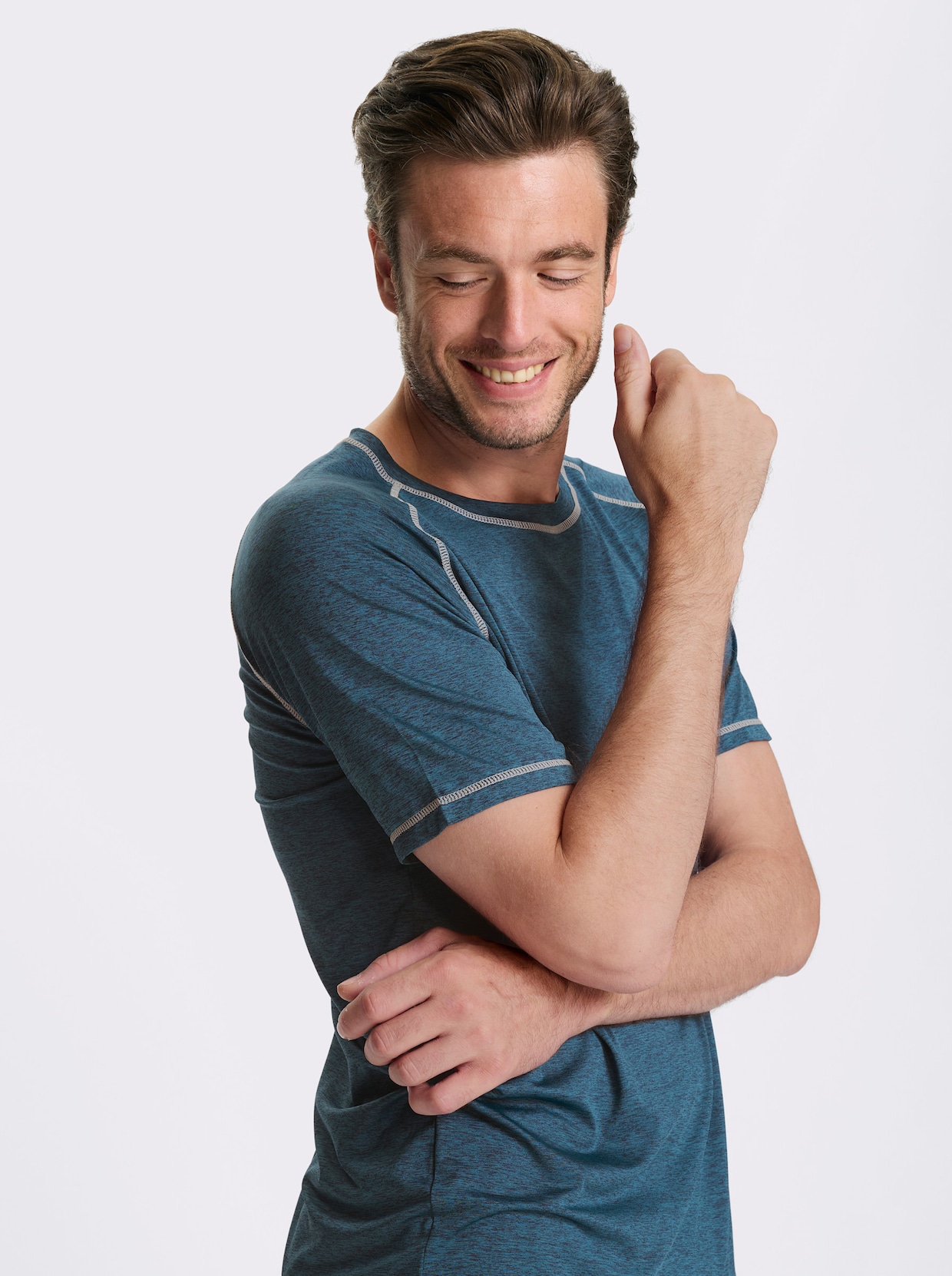 Catamaran Sports Funktionsshirt , atmungsaktiv und schnell trocknend - topas-meliert