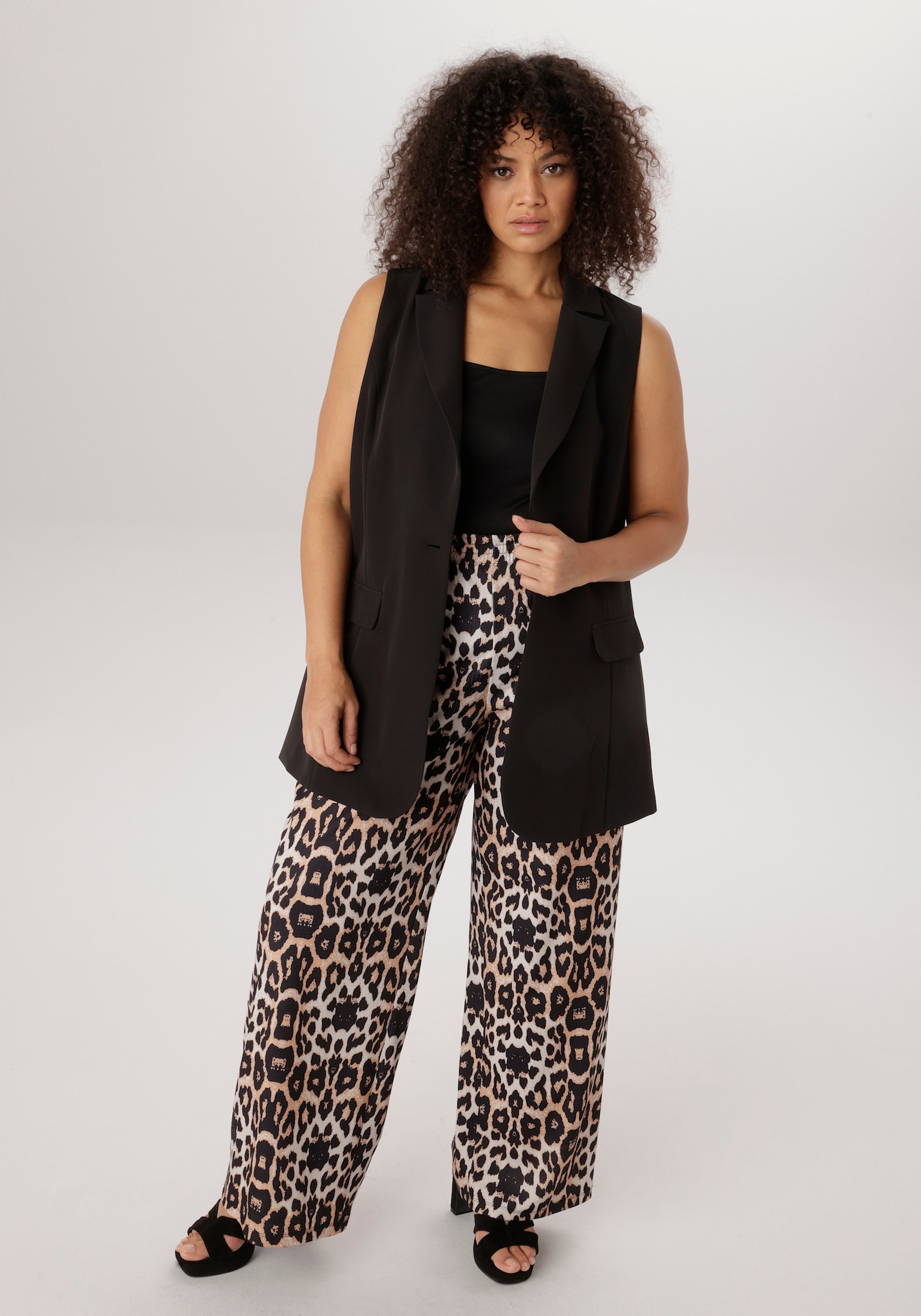 Aniston PLUS Schlupfhose - leoprint