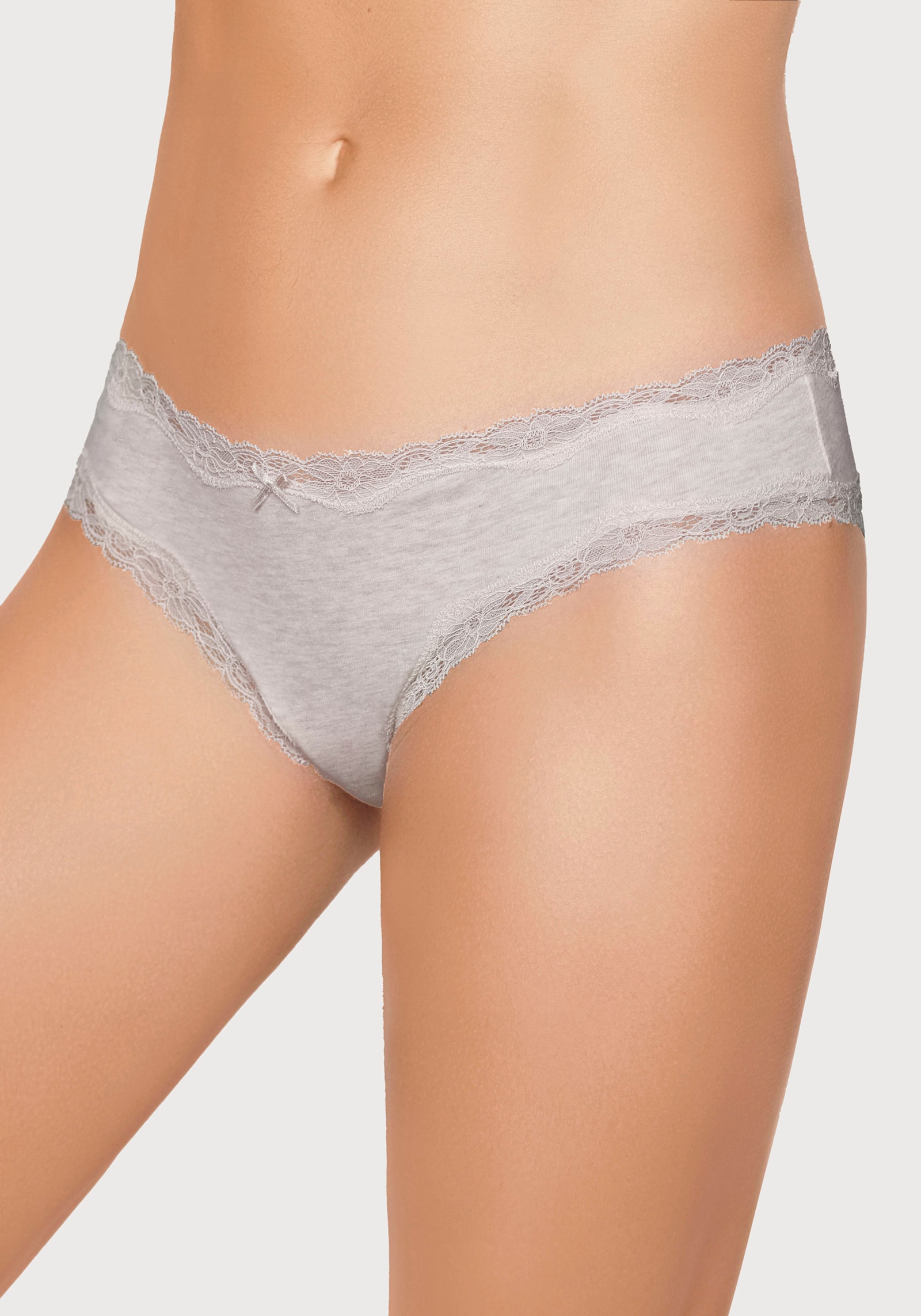 Vivance Brasilslip - anthrazit meliert, beige meliert, flieder, eukalyptus, navy