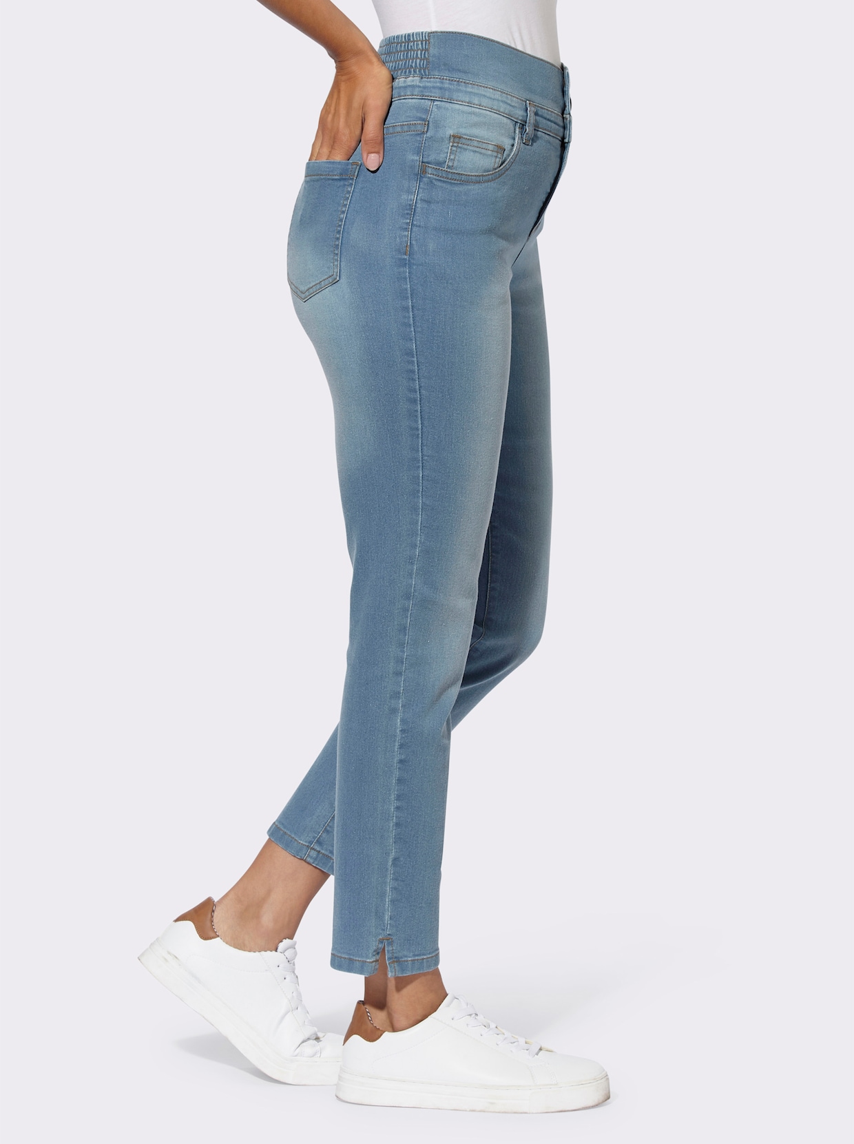 7/8-broek - blue-bleached