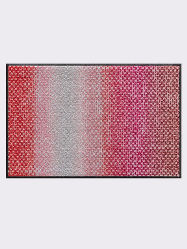 Salonloewe Fußmatte - dunkelrot-grau