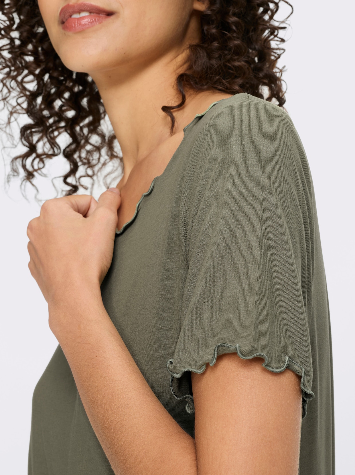 heine Shirt - khaki-ecru