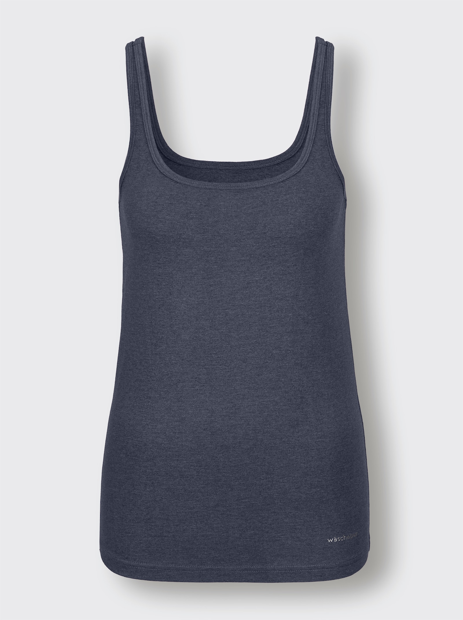 wäschepur Linne - marin + mörkröd