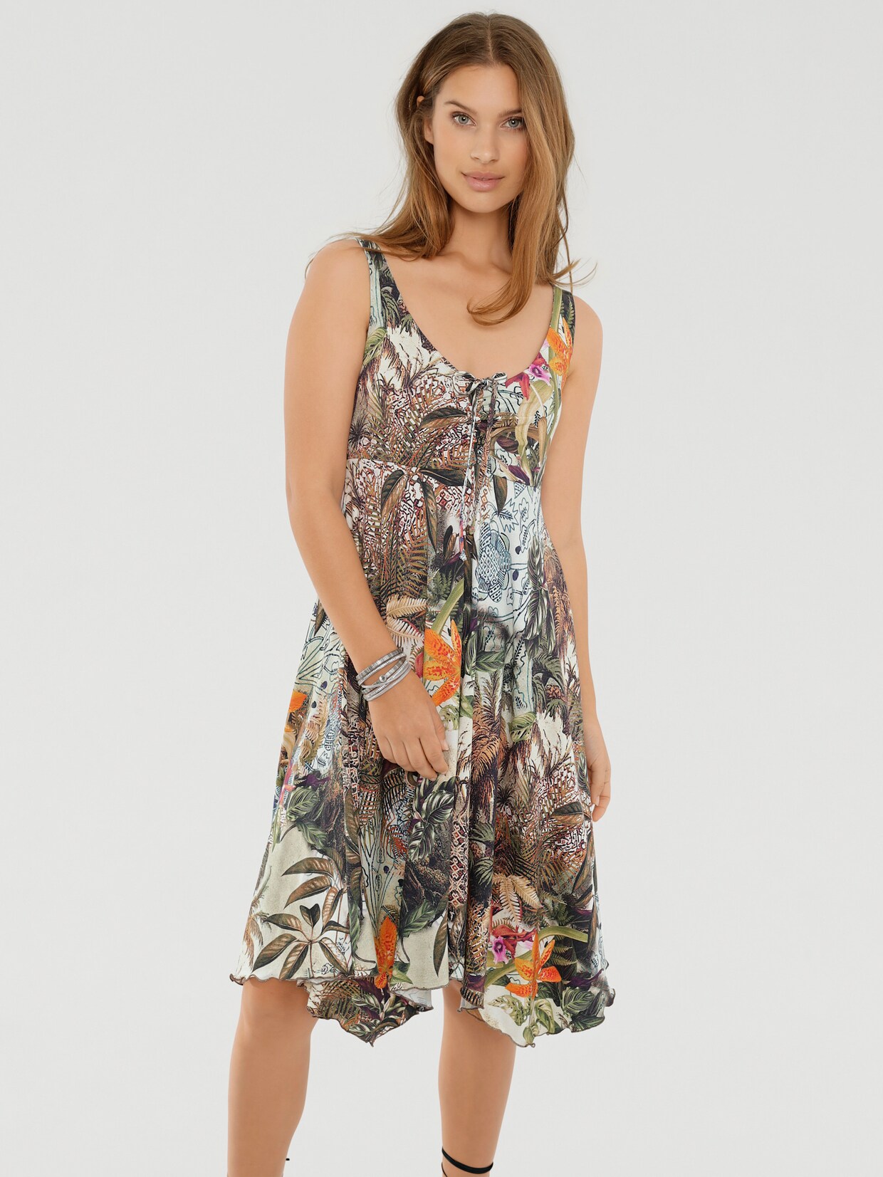 heine Jurk met print - bont