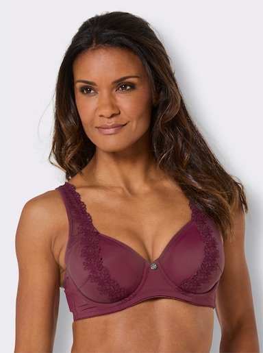 wäschepur Bügel-BH mit gemoldeten Cups - bordeaux