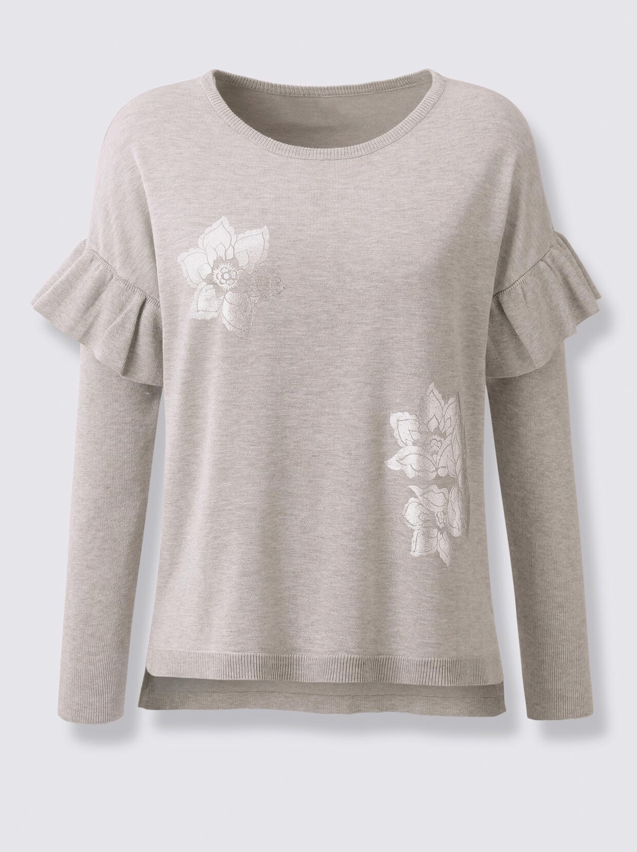 Linea Tesini Pullover - hellgrau-meliert