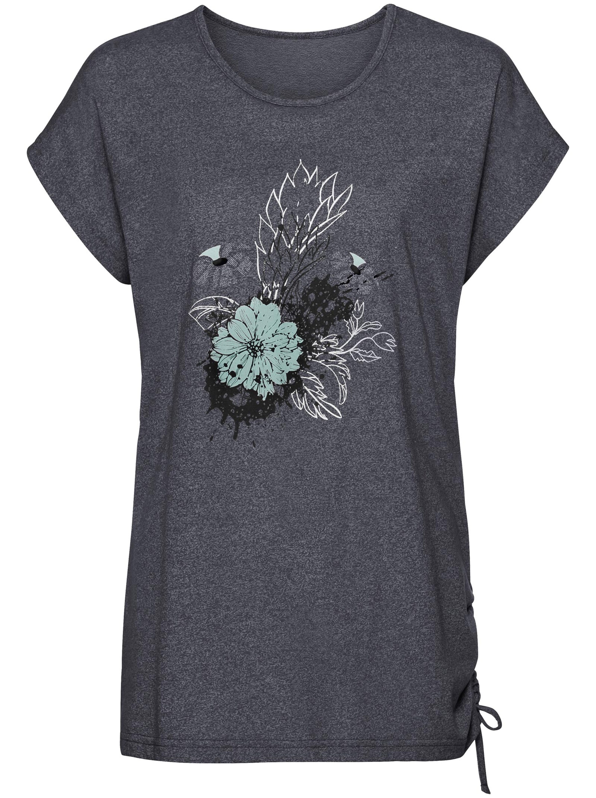 Shirt - blau-meliert