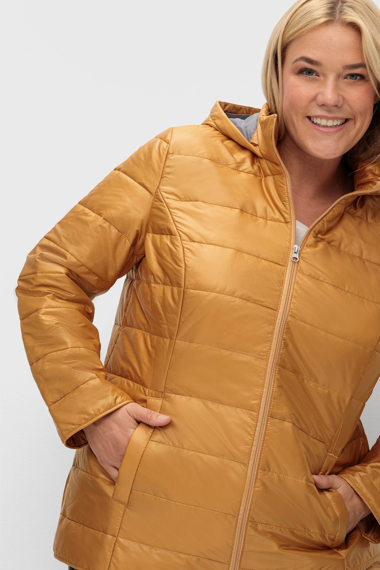 Steppjacke - senfgelb