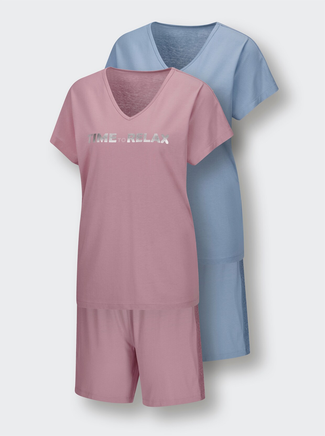 wäschepur Shorty's - mauve + bleu