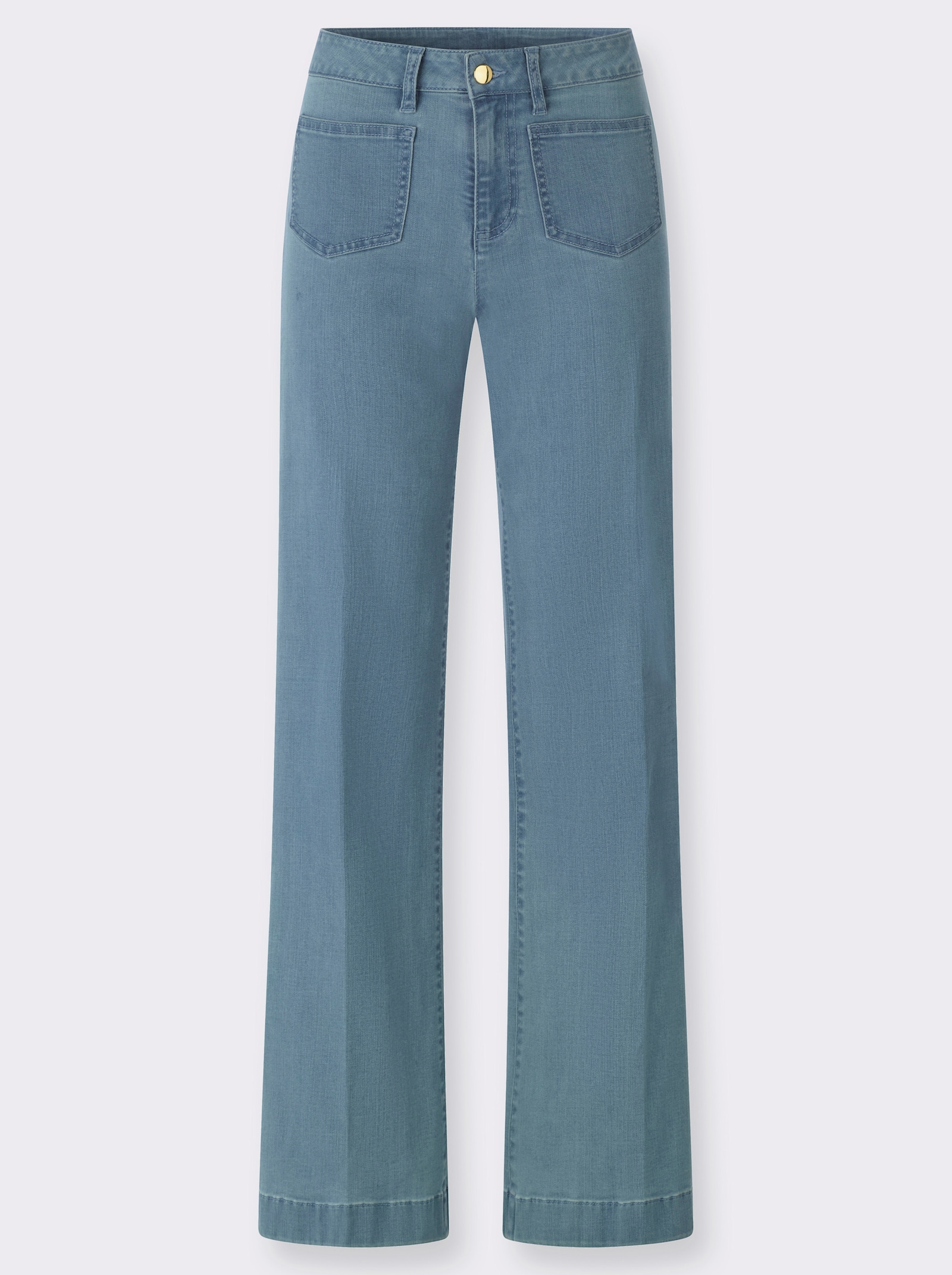 heine Jeans mit Bügelfalten - blue-bleached