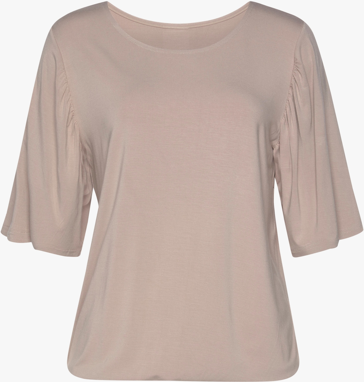 Vivance Shirt met ronde hals - zand, zwart