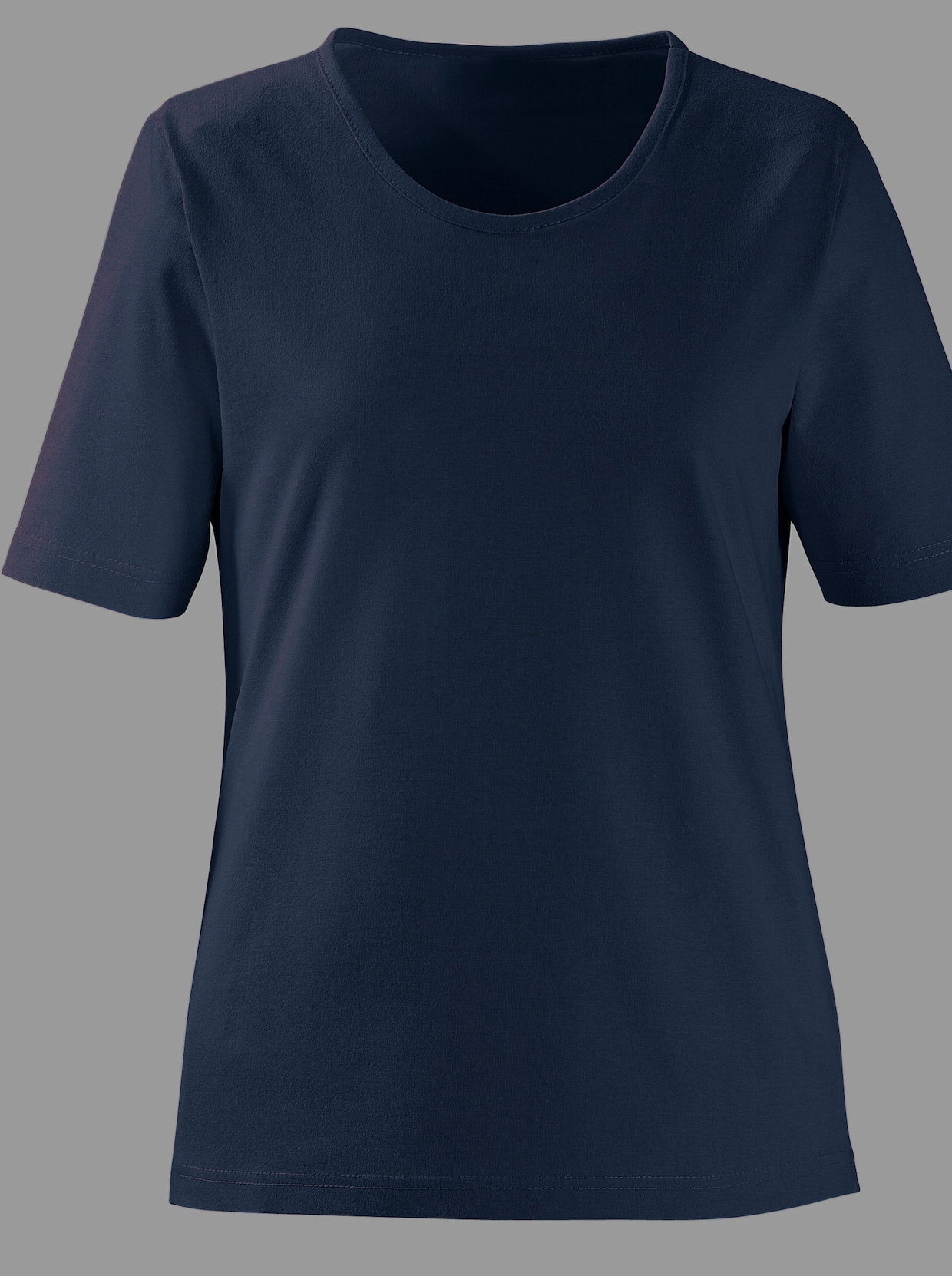 Tričko s okrúhlym výstrihom - námornícka modrá