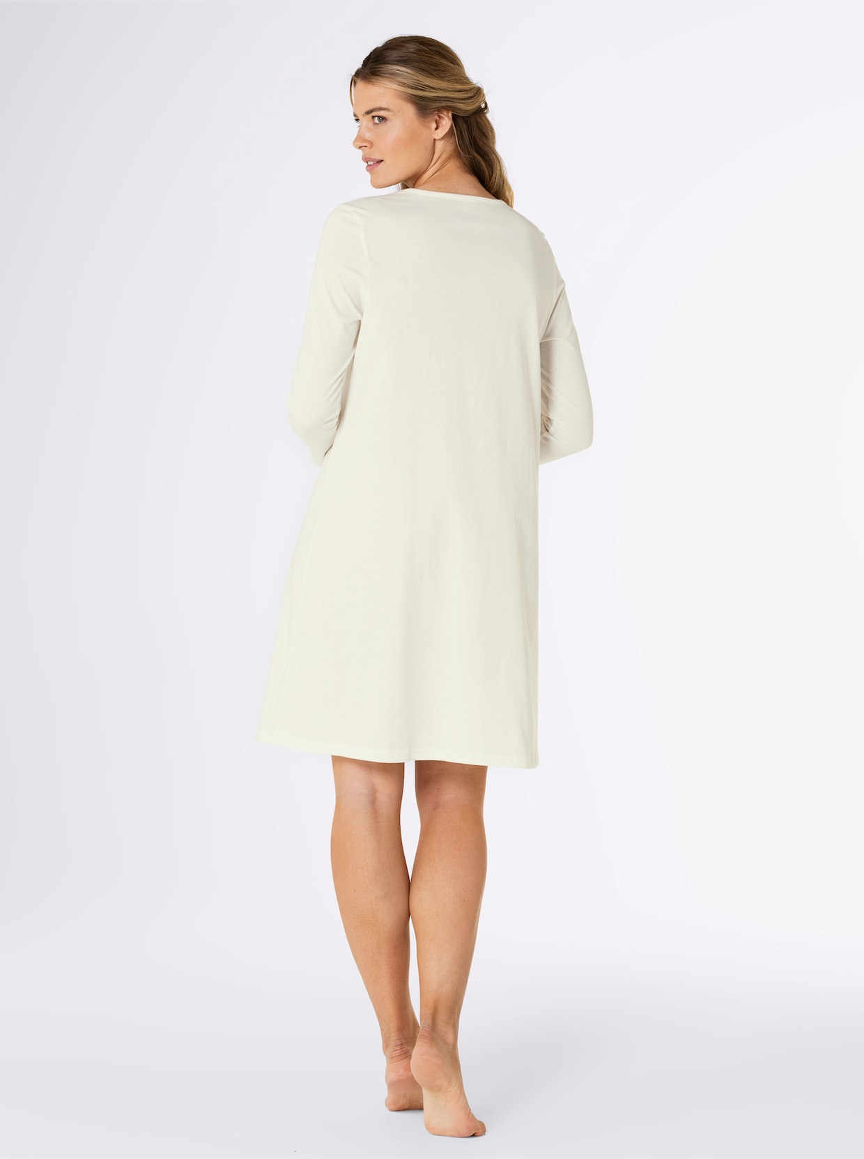 wäschepur Chemise de nuit - écru + vert pomme
