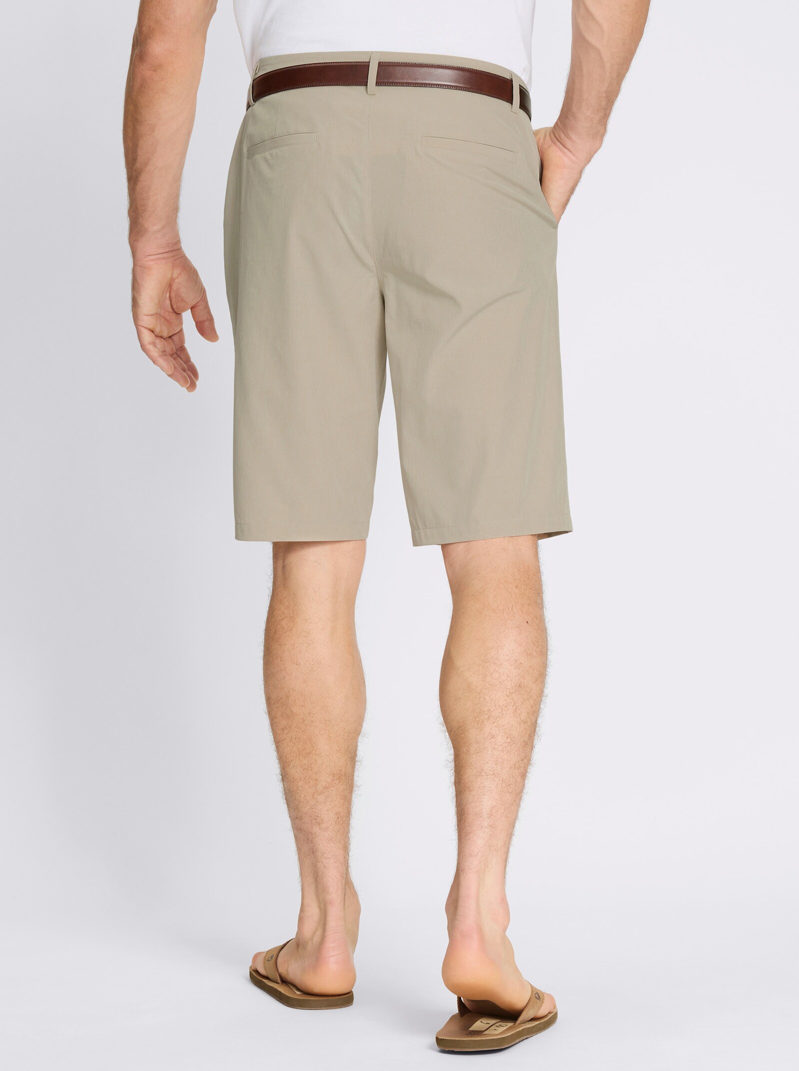 Bermudas mit praktischen Taschen - beige-meliert