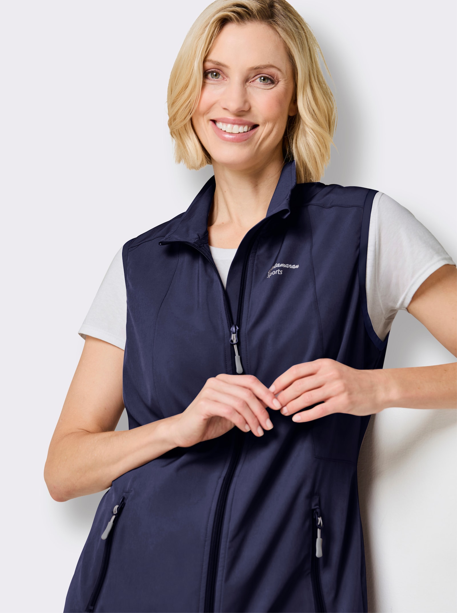 Catamaran Sports Funktionsweste mit 2-Wege-Reißverschluss - marine