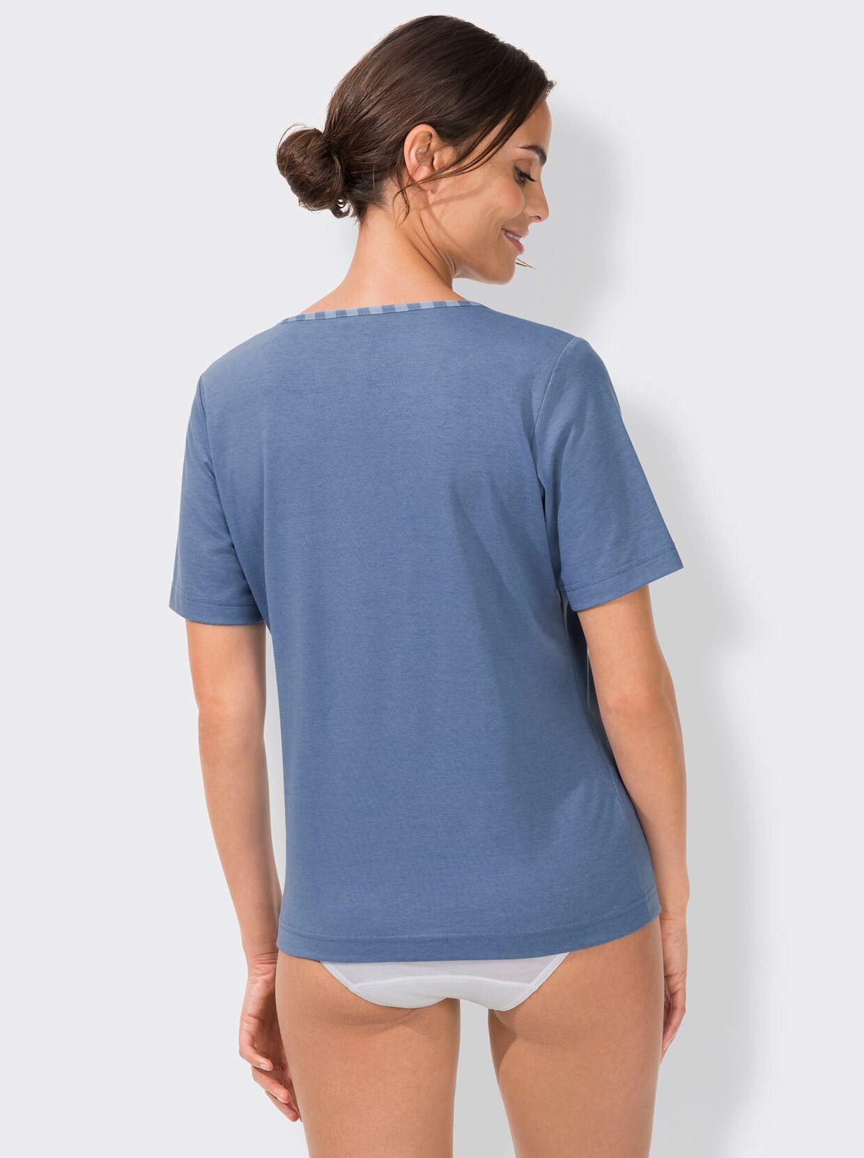 wäschepur Shirt - bleu gemêleerd