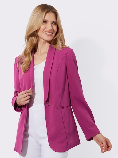 Blazer mit Schalkragen - magenta