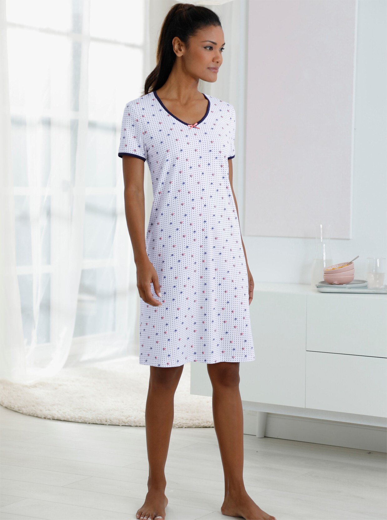 Ringella Sleepshirt - weiss-bedruckt