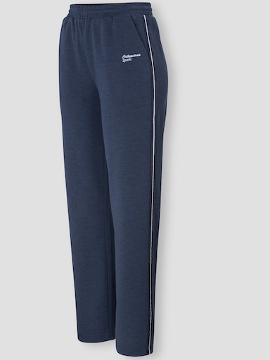 Catamaran Sports Freizeithose mit Kontraststreifen - marine-meliert