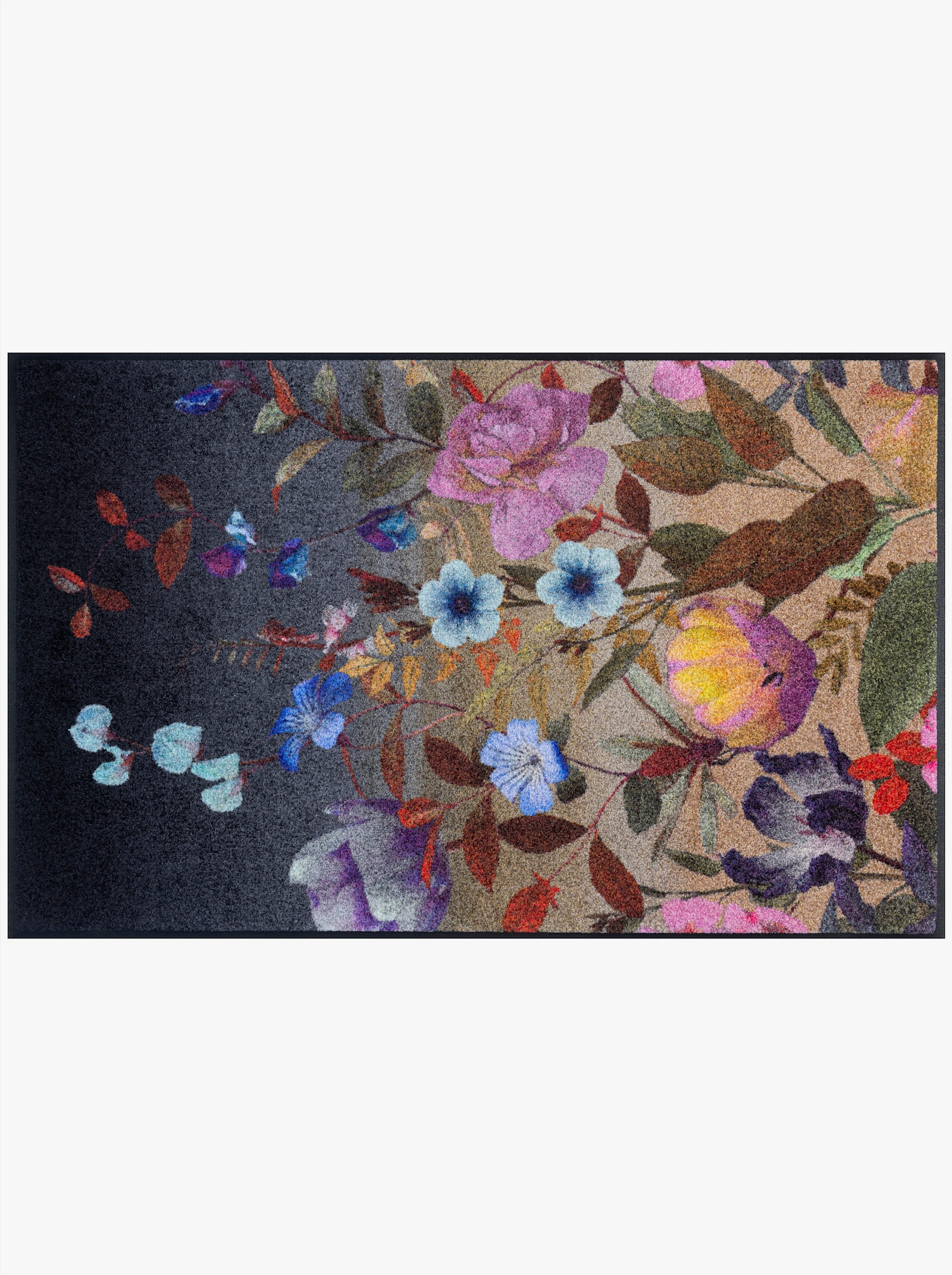 wash+dry by Kleen-Tex Fußmatte - blau-beige-bedruckt