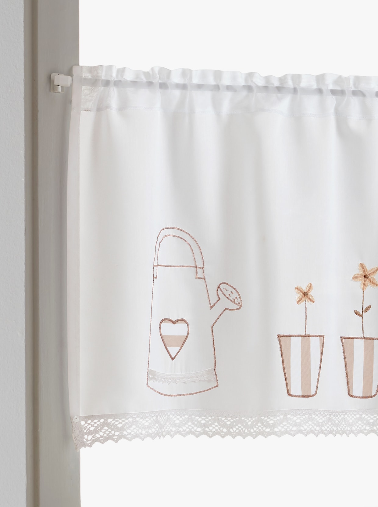 heine home Querbehang - weiß-beige