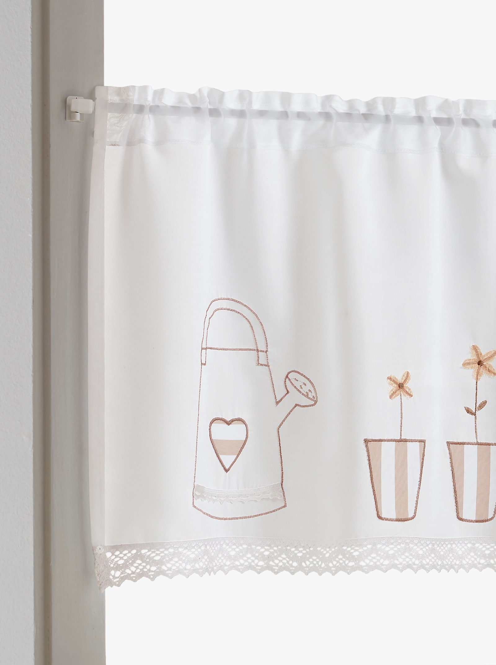 heine home Querbehang - weiß-beige