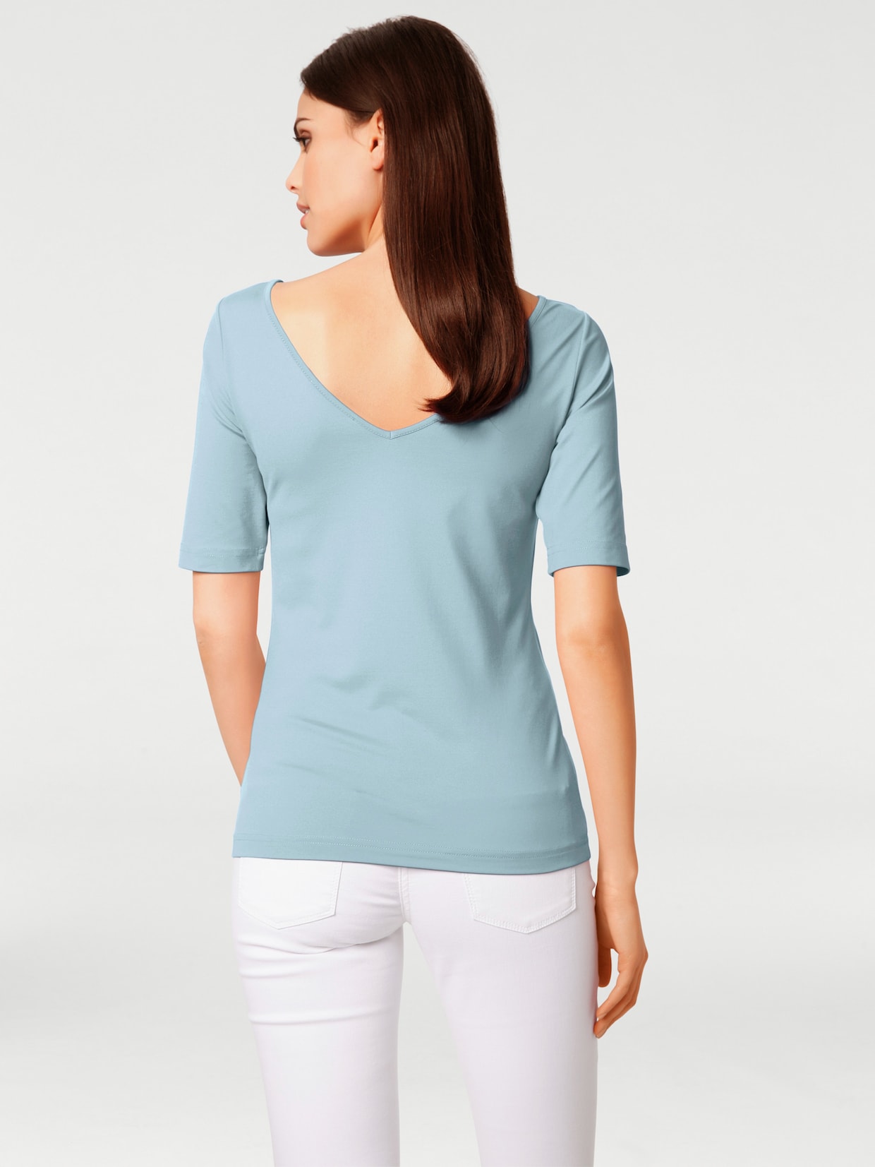 heine Shirt met boothals - bleu