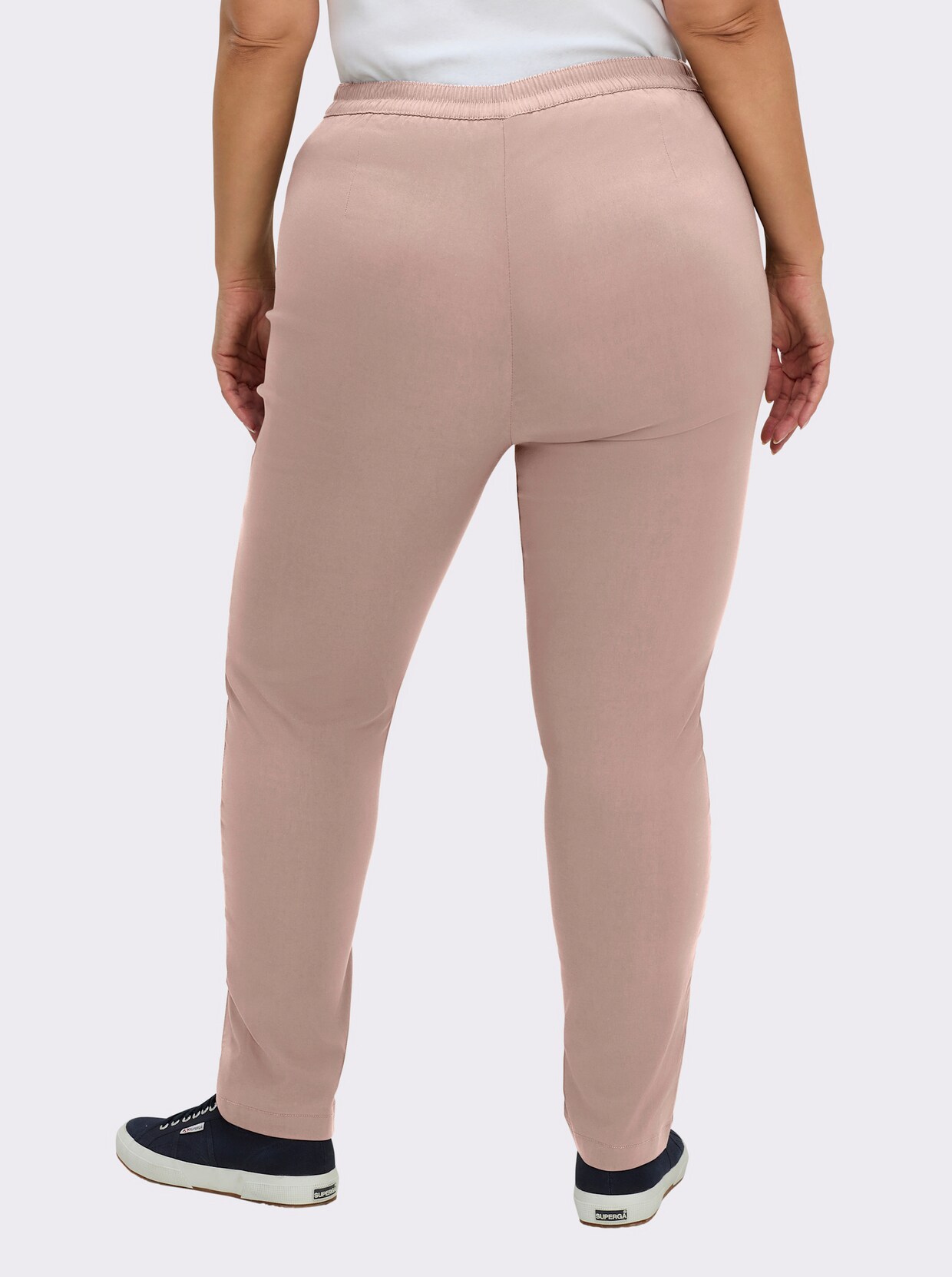 Bengalinhose mit Zierreißverschlüssen - rosé