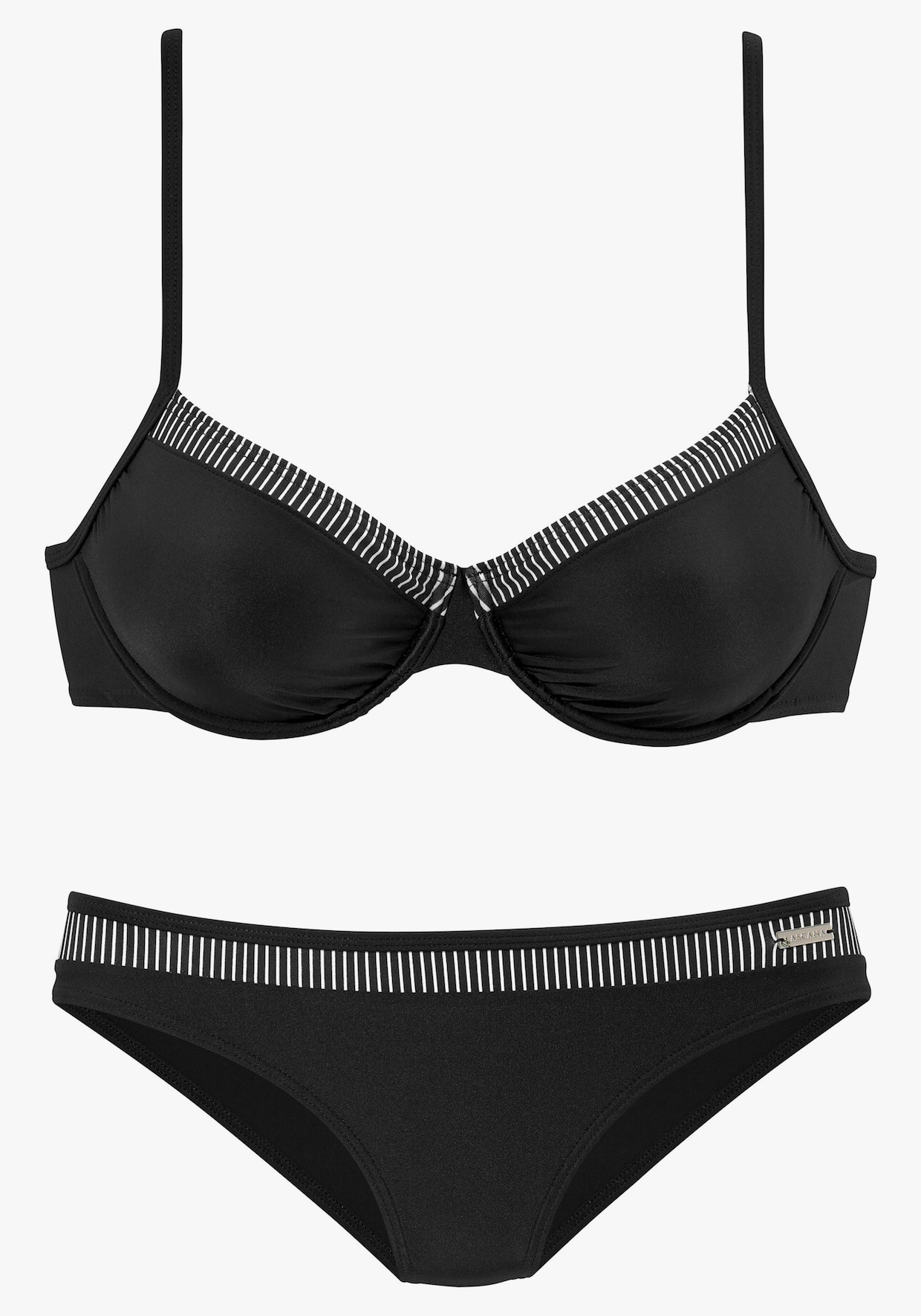 LASCANA Maillot de bain à armatures - noir