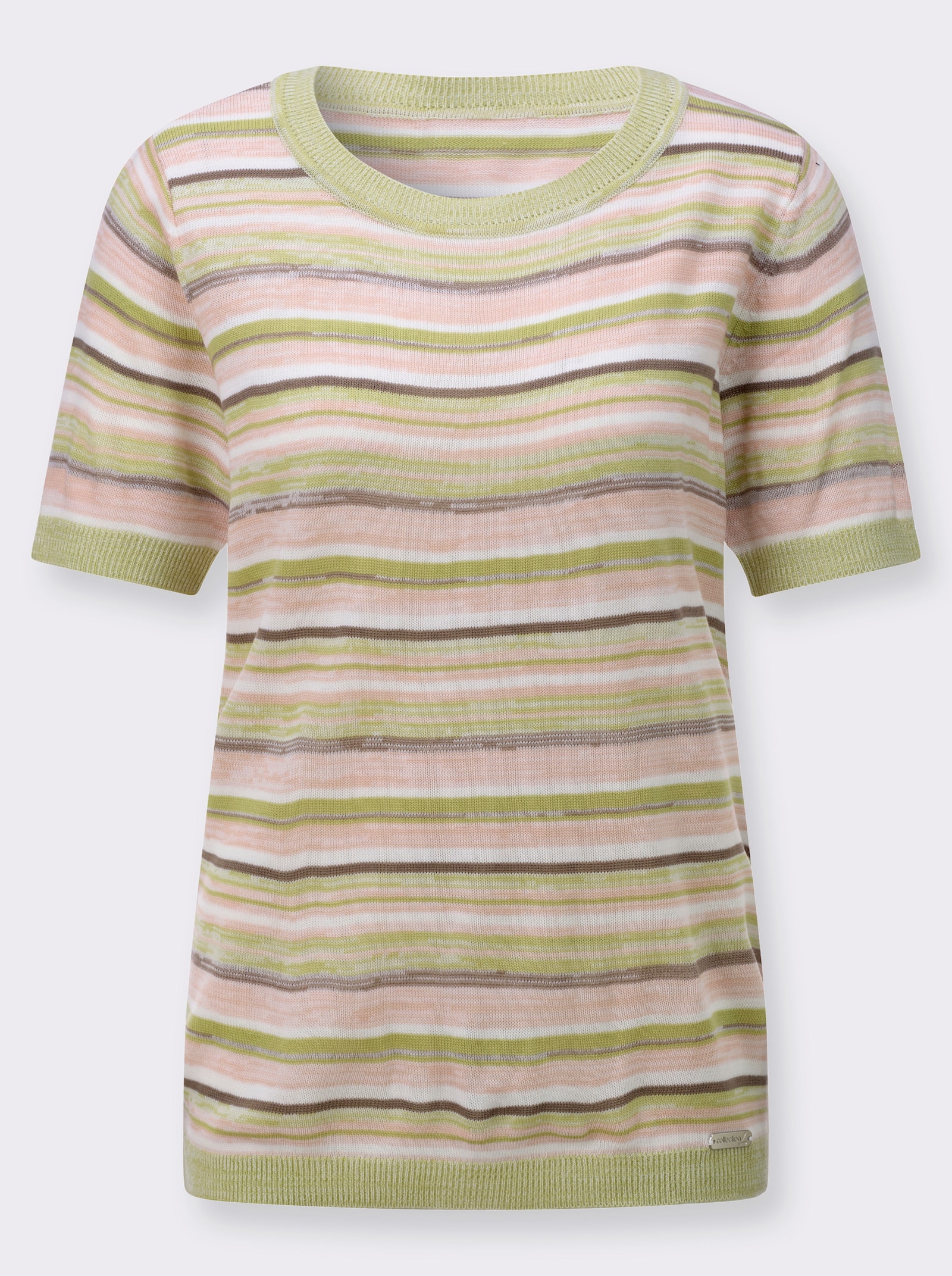 Pullover in Melange-Optik - puder-weiss-meliert