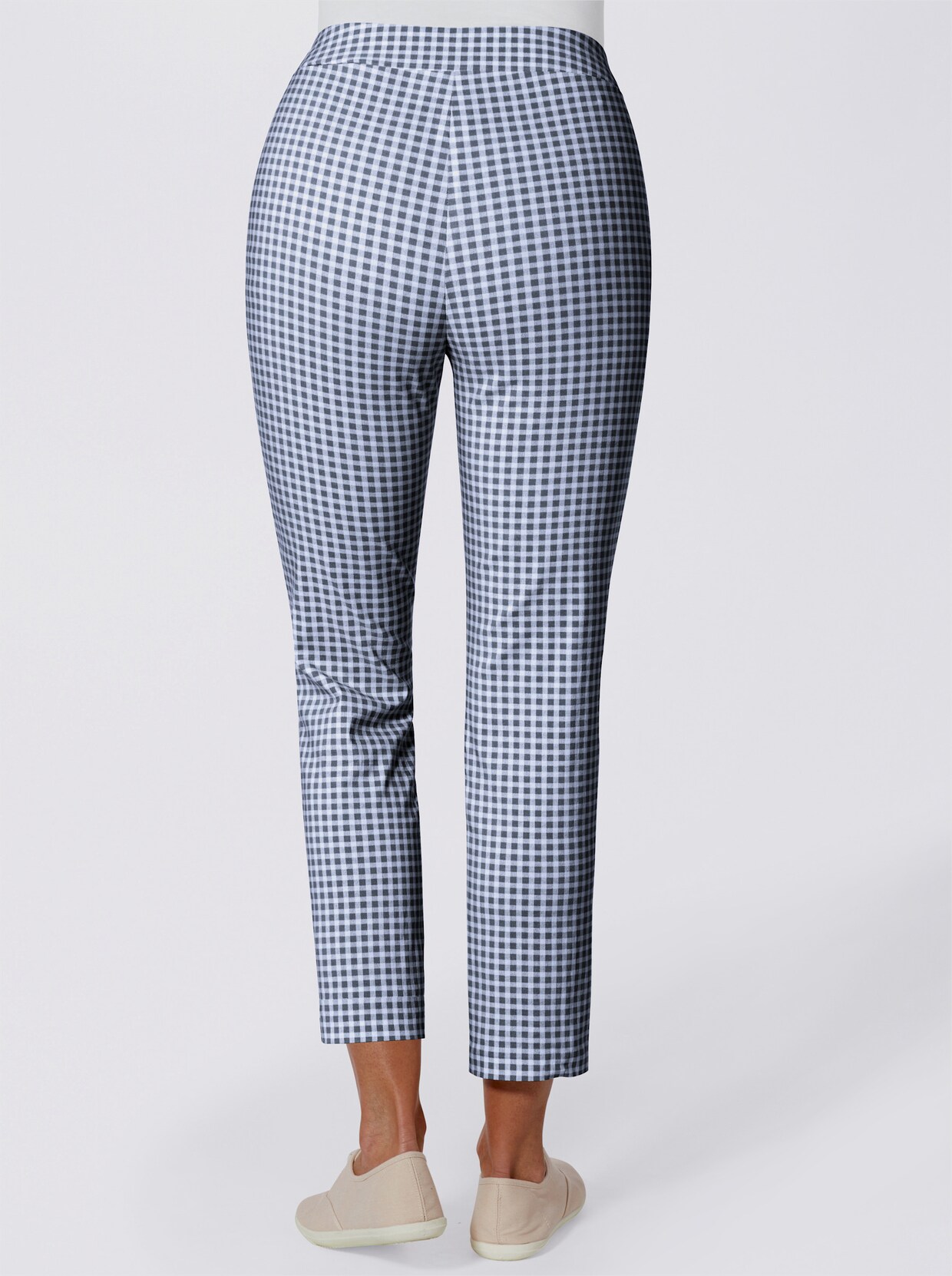 7/8-broek - marine geruit