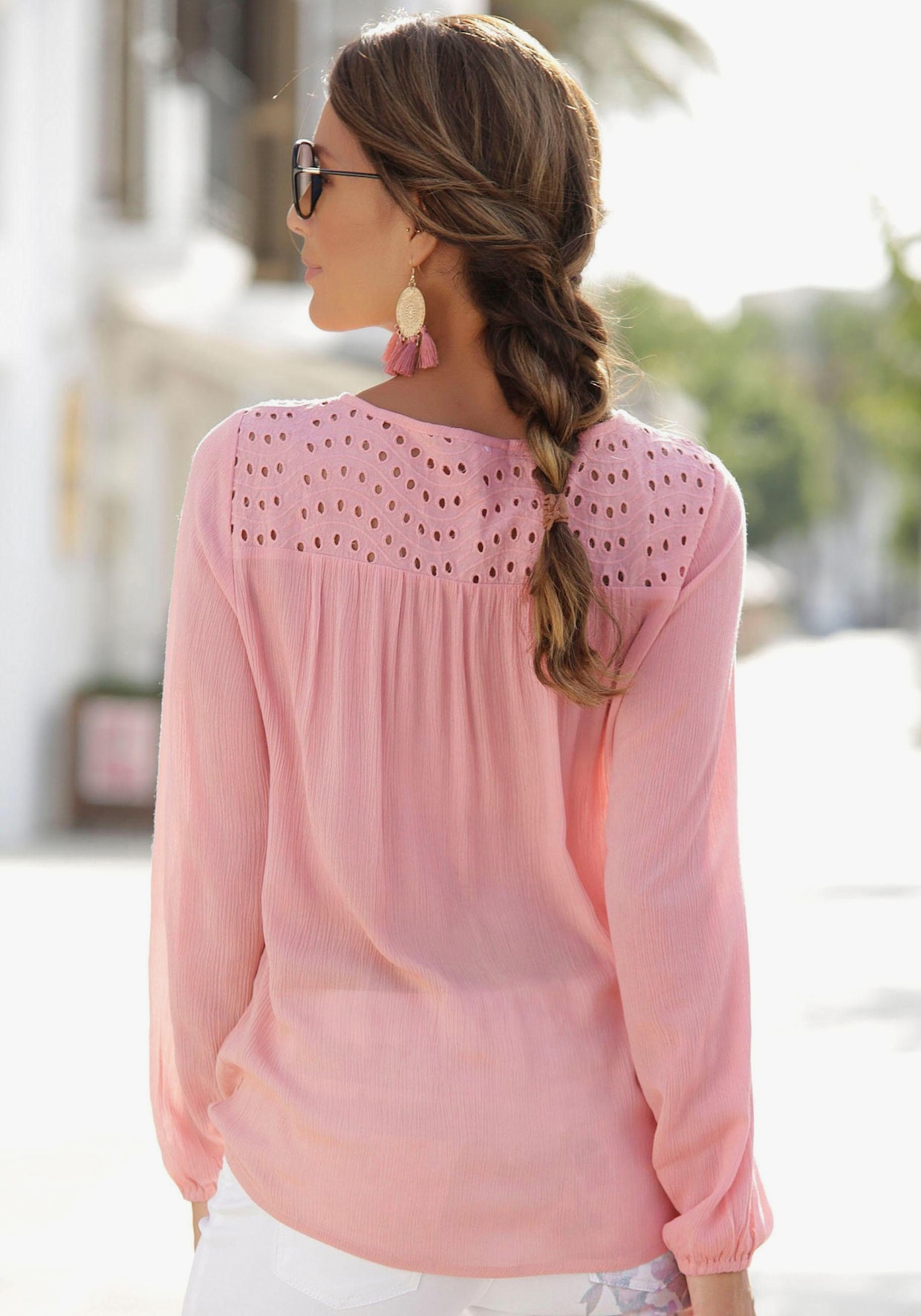 LASCANA Crêpeblouse - mauve