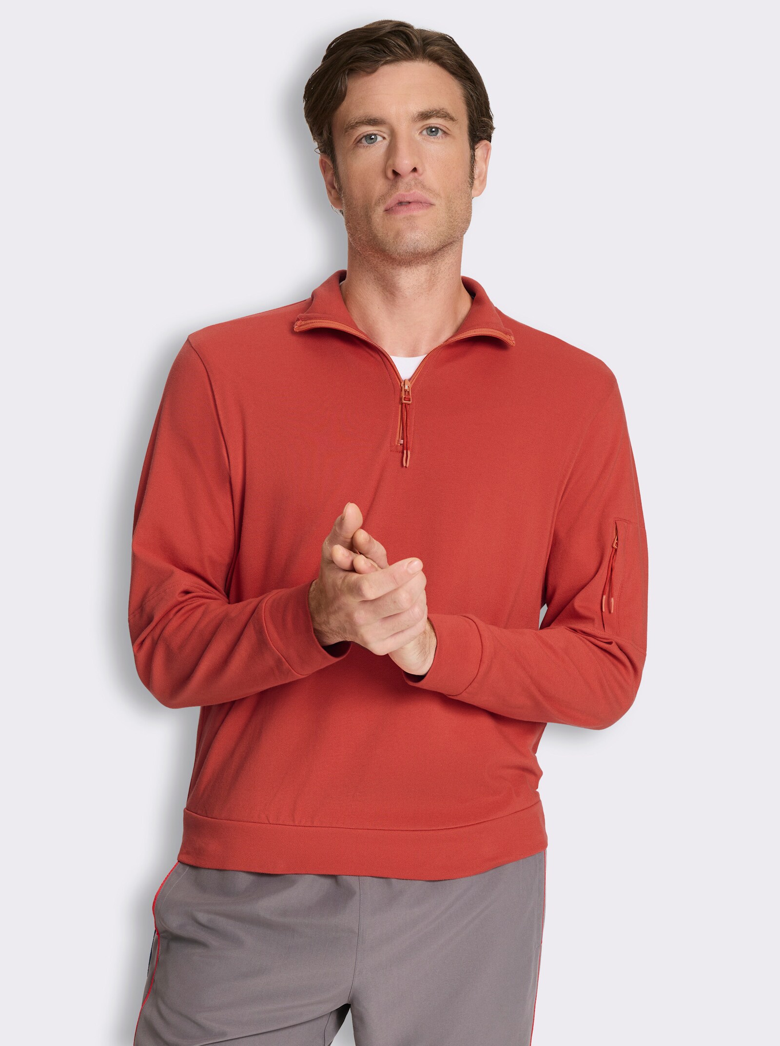Catamaran Sports Sweatshirt mit Ärmeltasche - terra