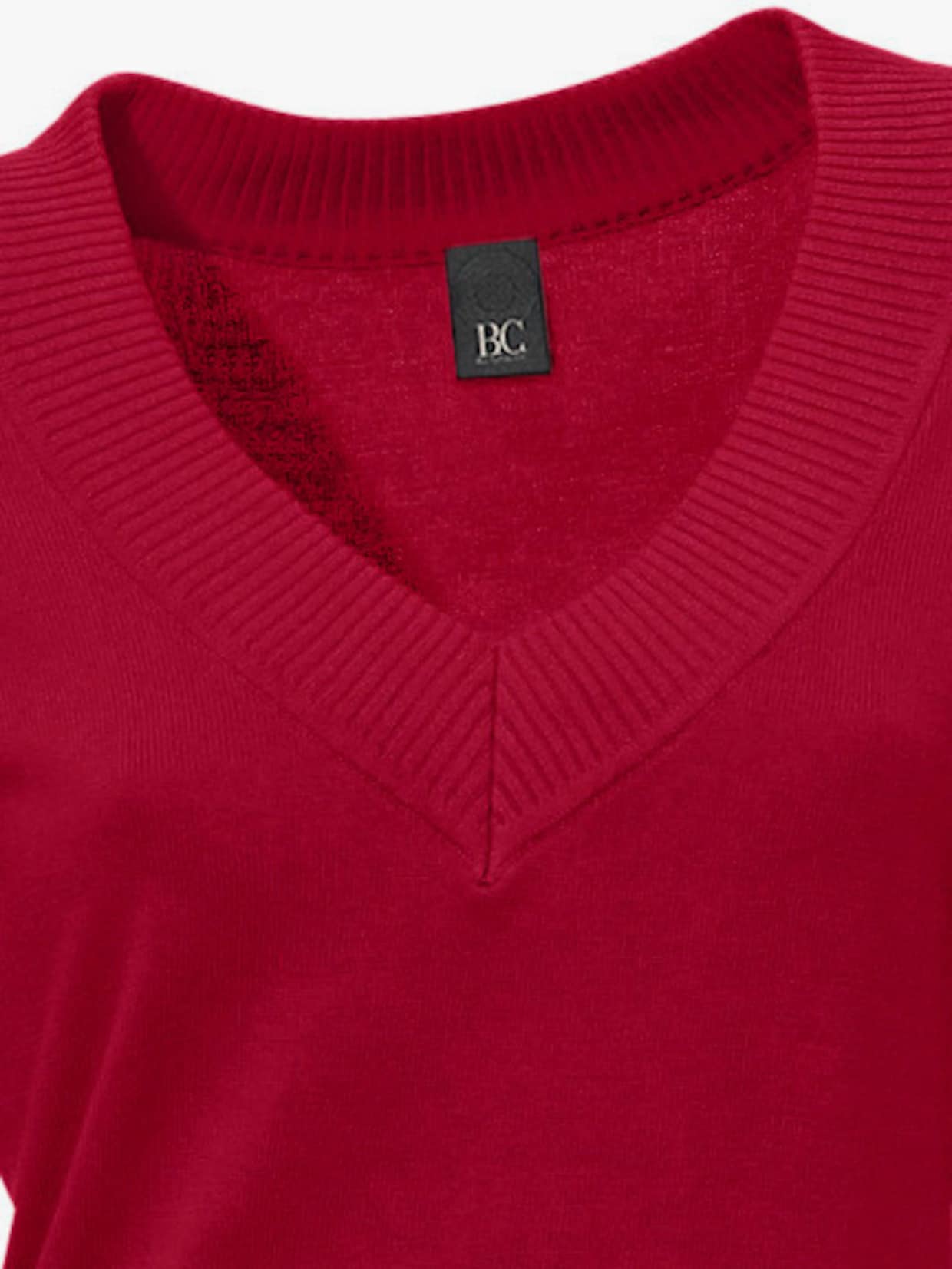 heine Pullover met V-hals - rood