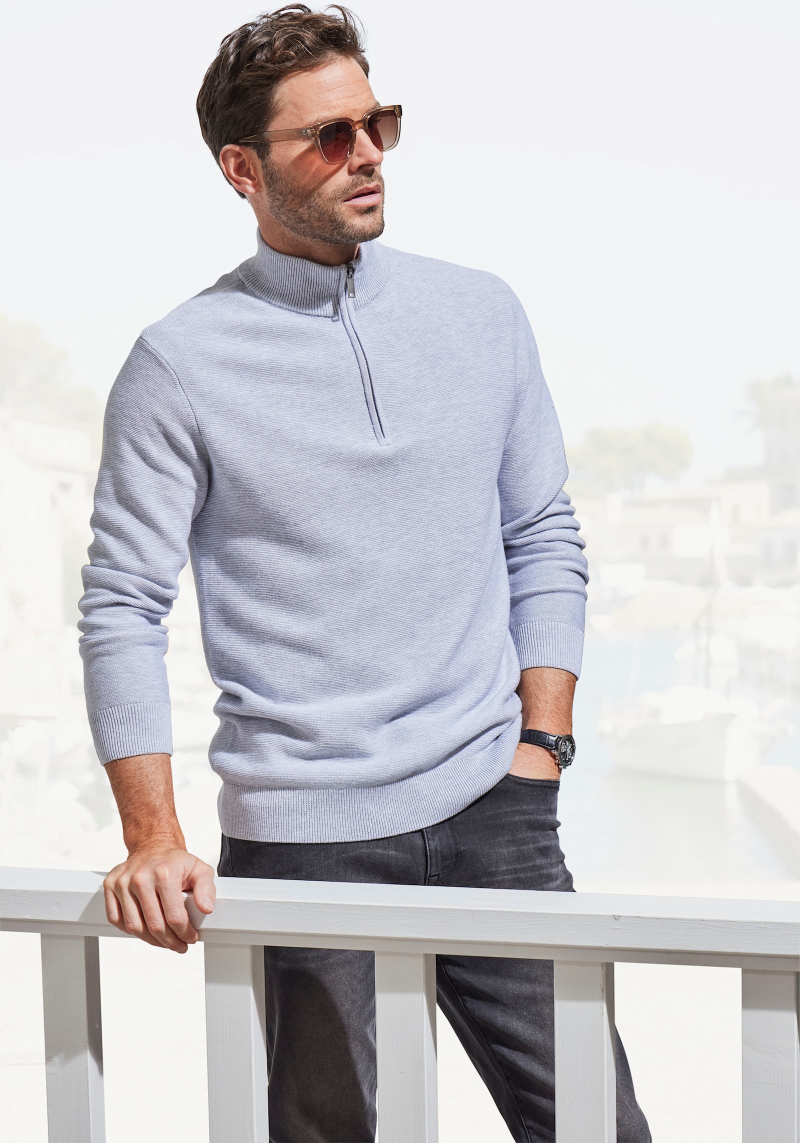 AUTHENTIC LE JOGGER Troyer - grau-meliert