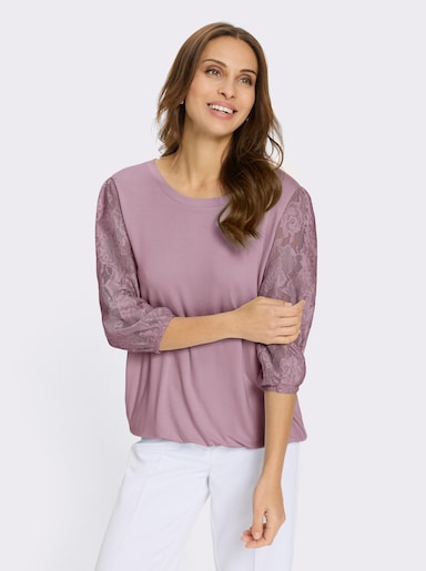 Spitzenshirt - rosé