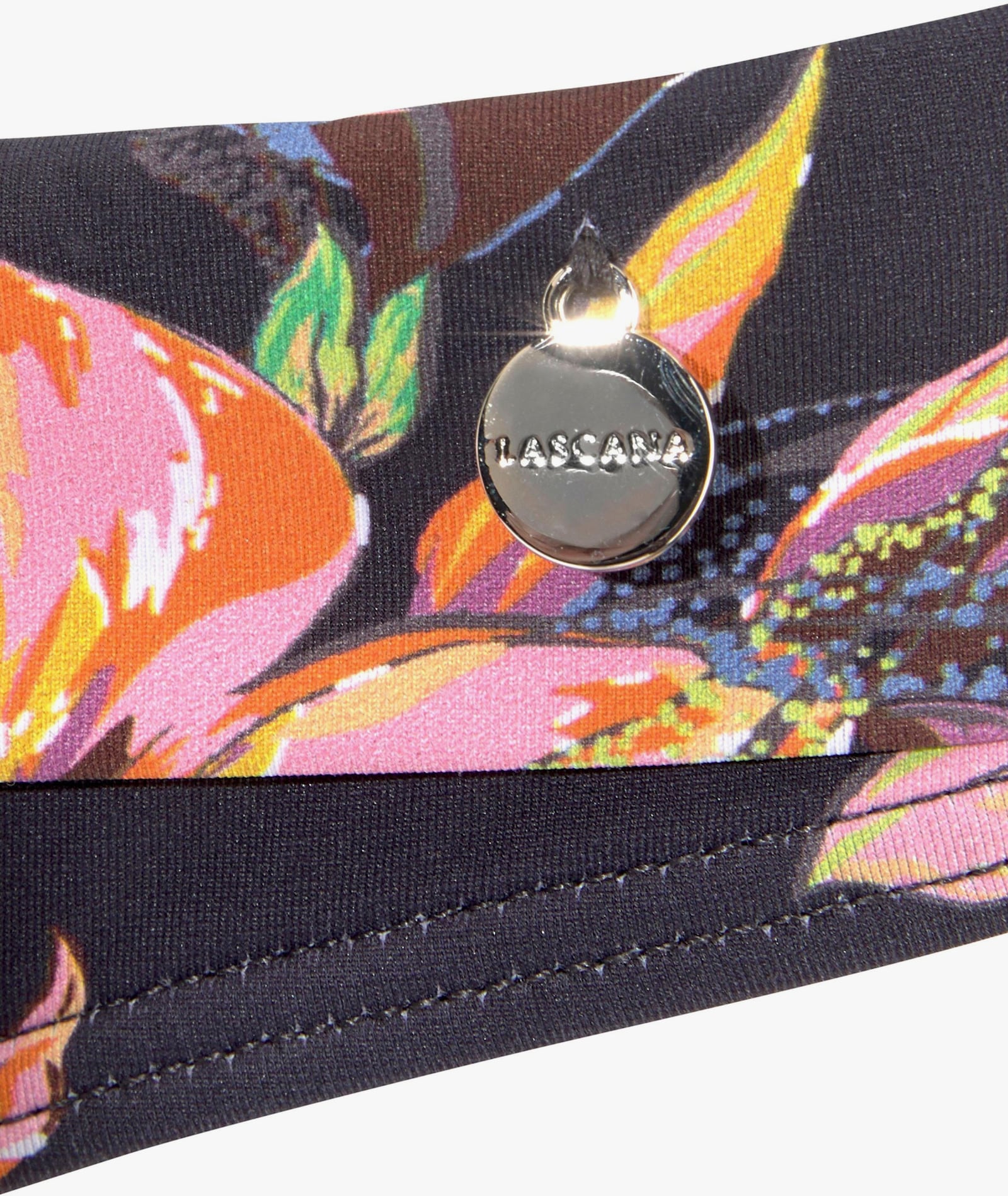 LASCANA Bikini-Hose - anthrazit-bedruckt