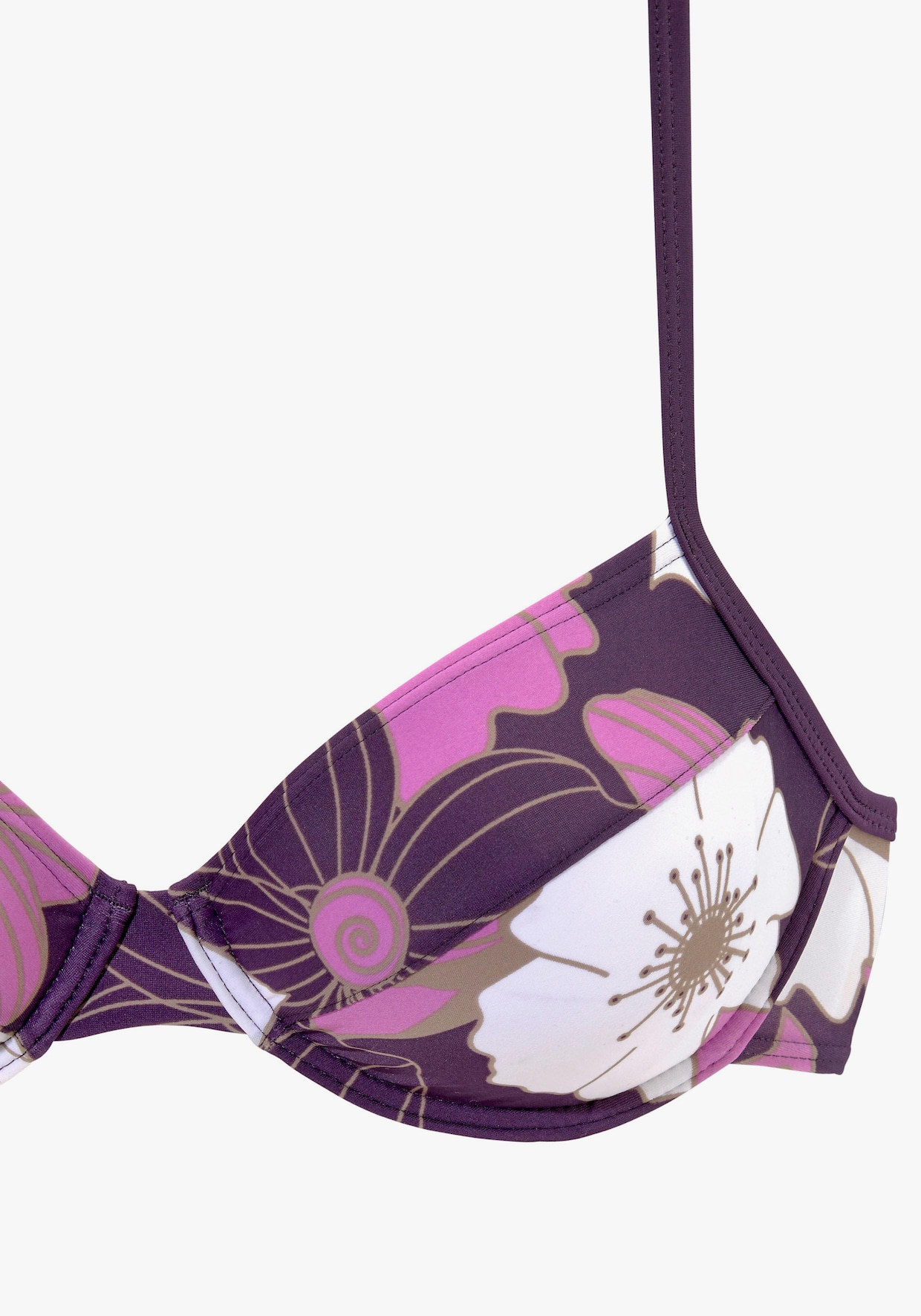 LASCANA Maillot de bain à armatures - violet imprimé