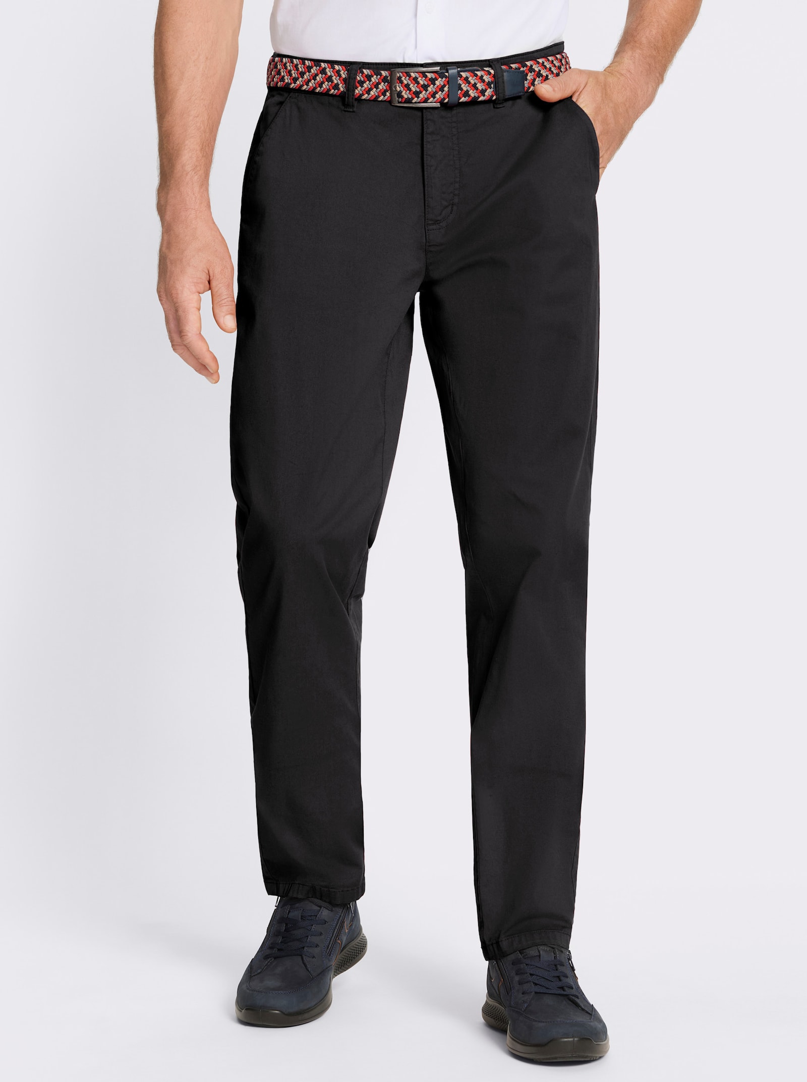 Marco Donati Hose in leichter Twill-Qualität - schwarz
