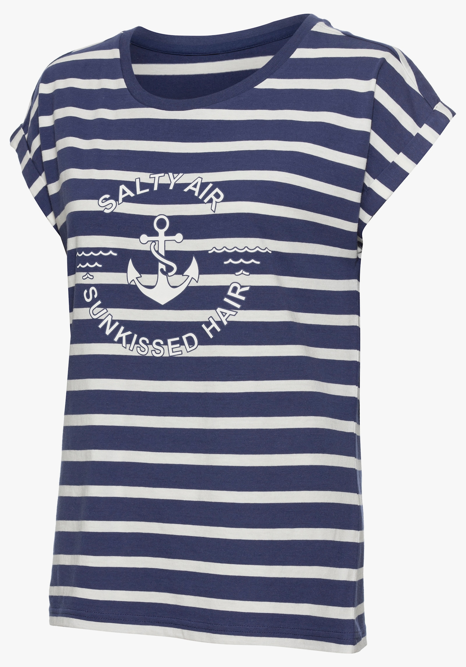H.I.S T-shirt - donkerblauw