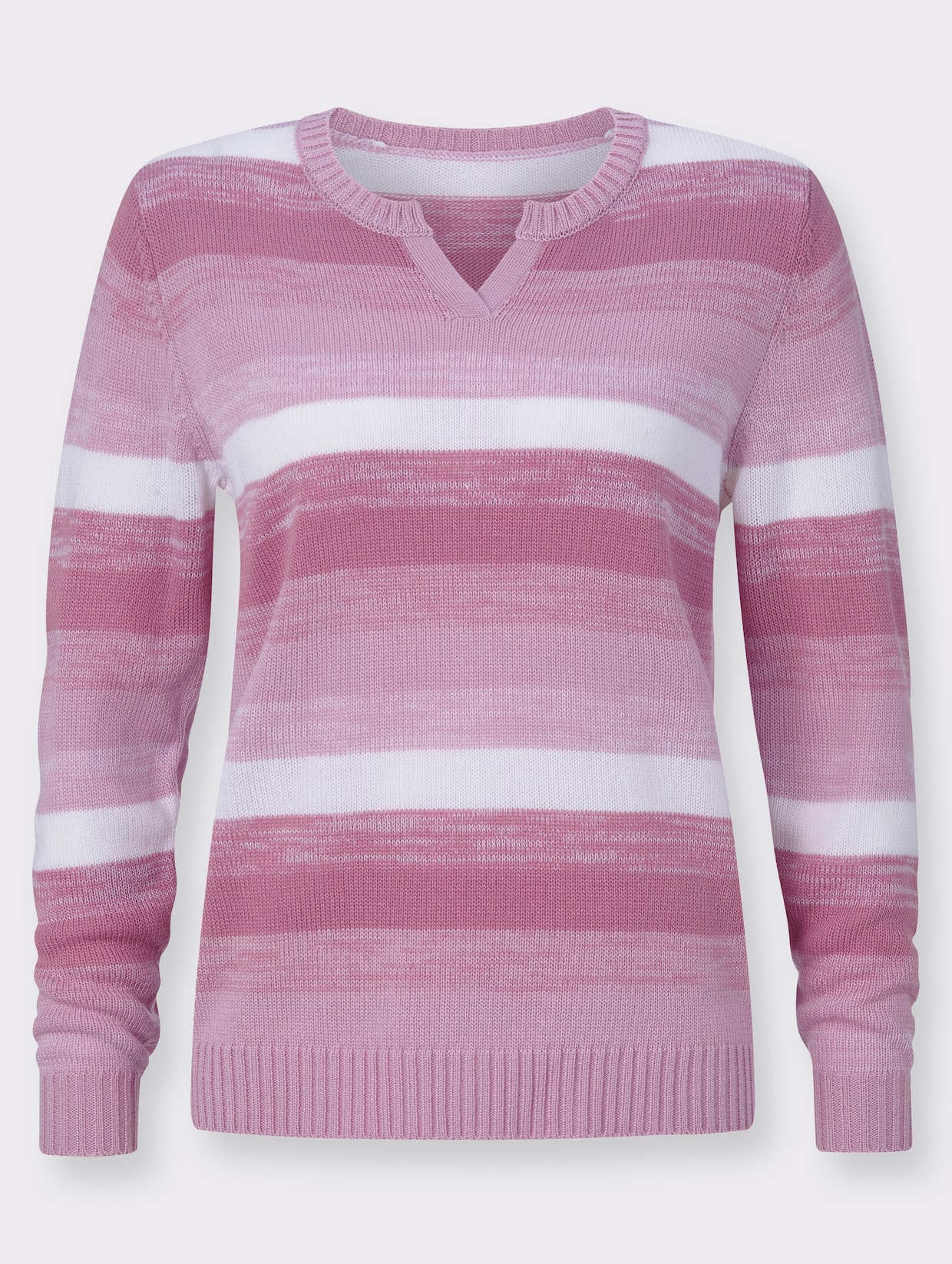 Pullover met lange mouwen - oudroze gedessineerd