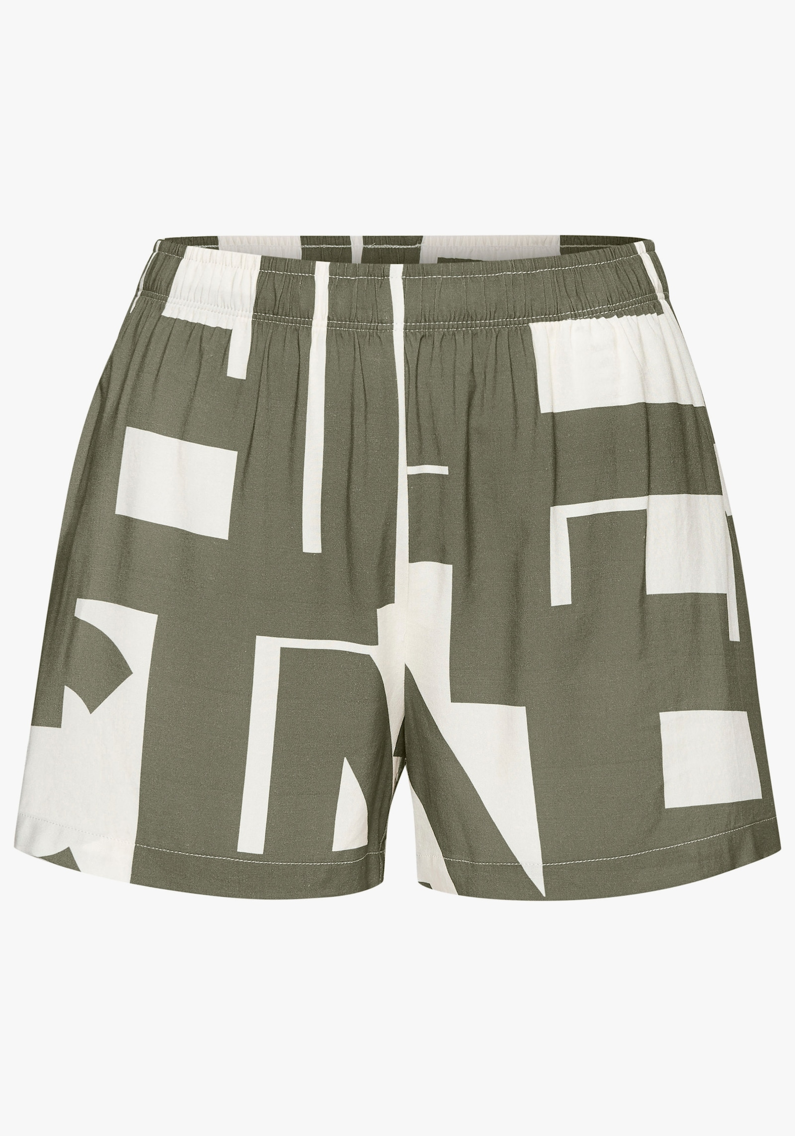 French Connection Pyjamashorts - grün-weiss-gemustert