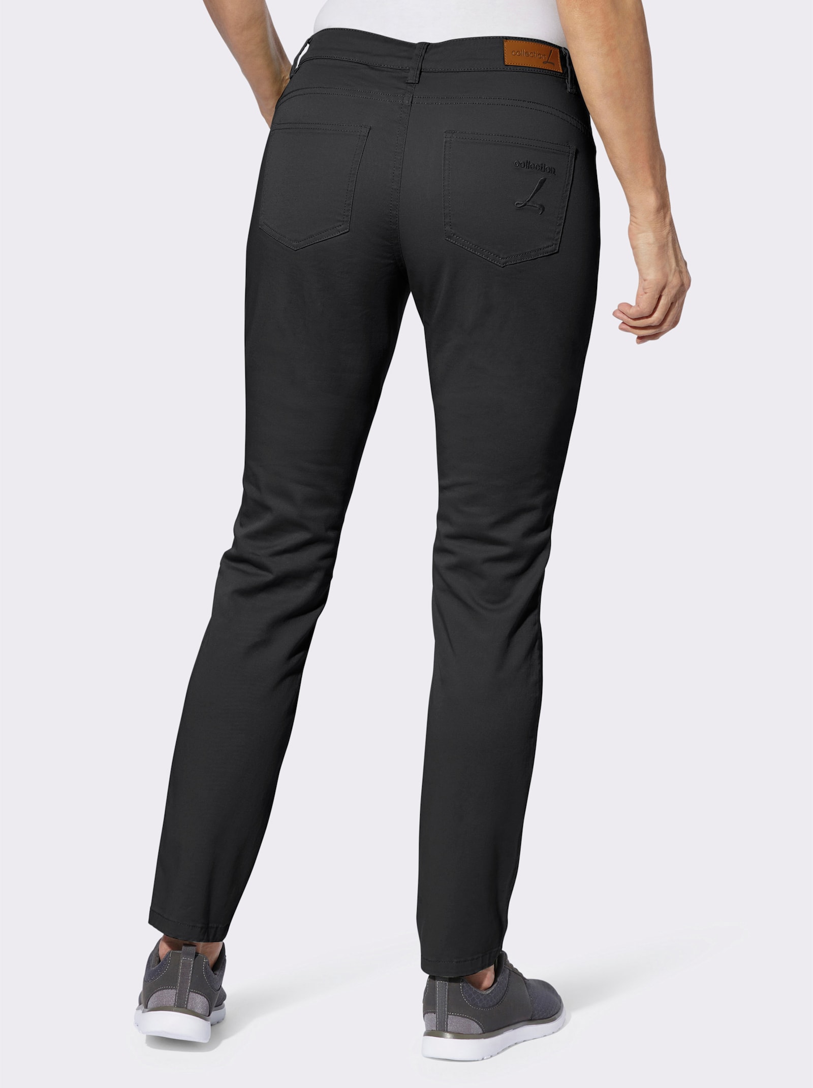 5-Pocket-Hose in Baumwoll-Stretch-Qualität - schwarz