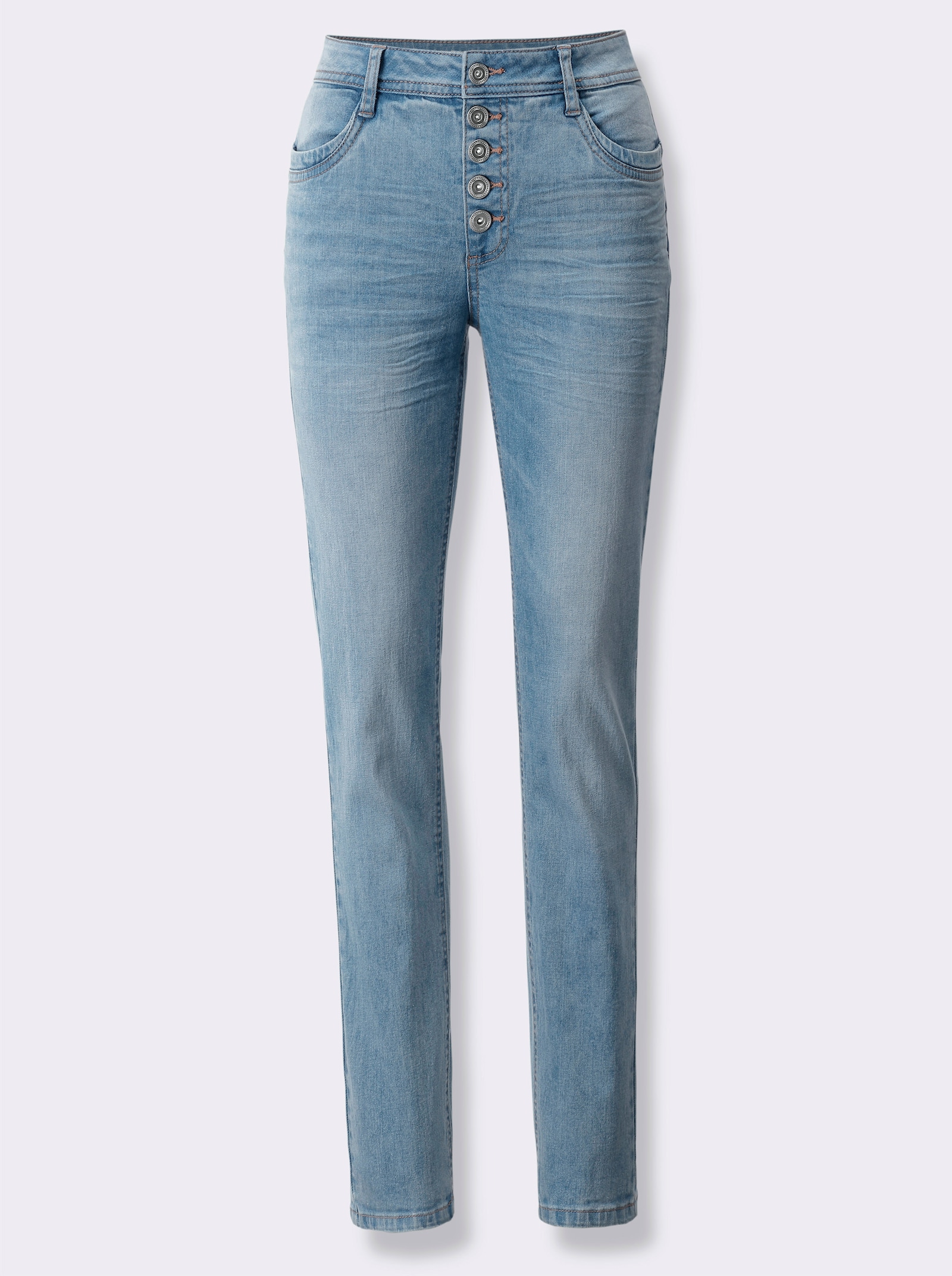 heine Röhrenjeans mit Push-up-Effekt - blue-bleached
