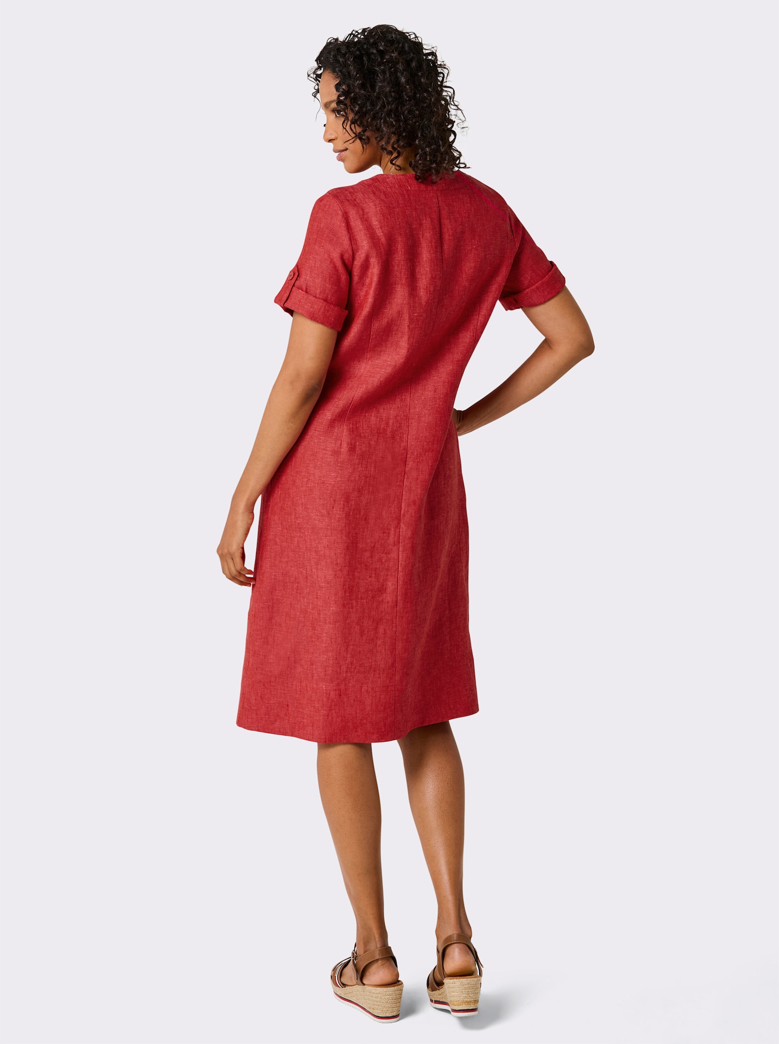 CREATION L PREMIUM Sommerkleid - rot-meliert