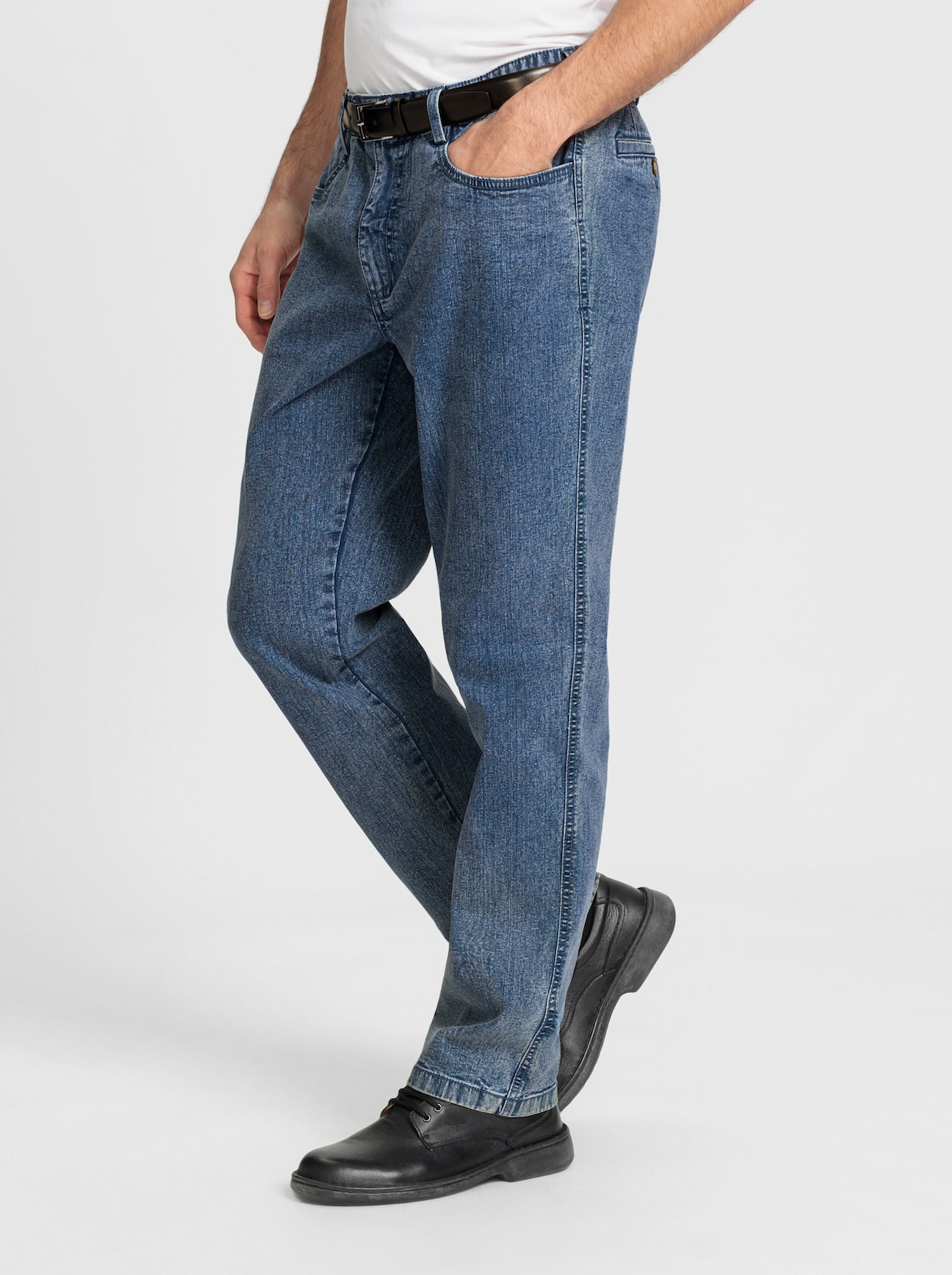 jeans - blue-bleached