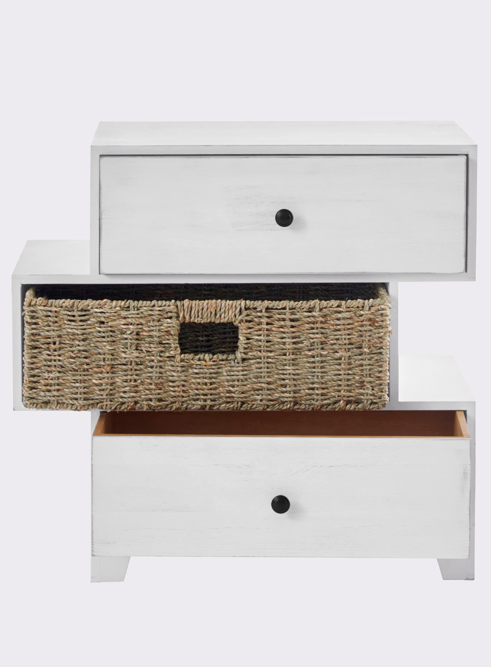 heine home Kommode - weiß-natur