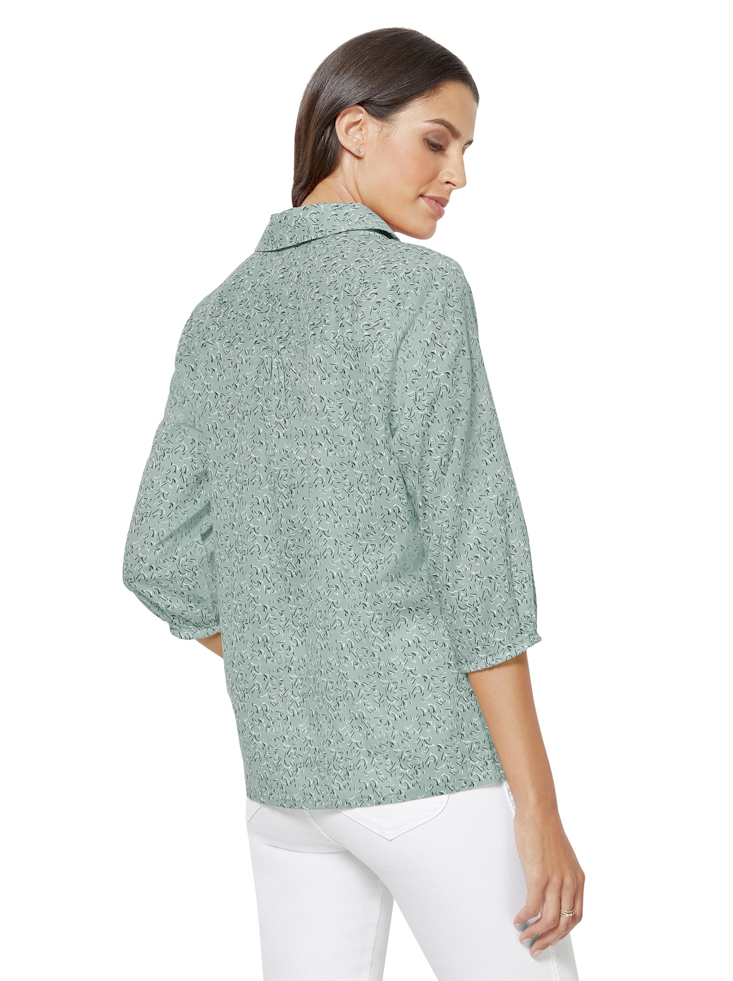 Bluse - mint-bedruckt