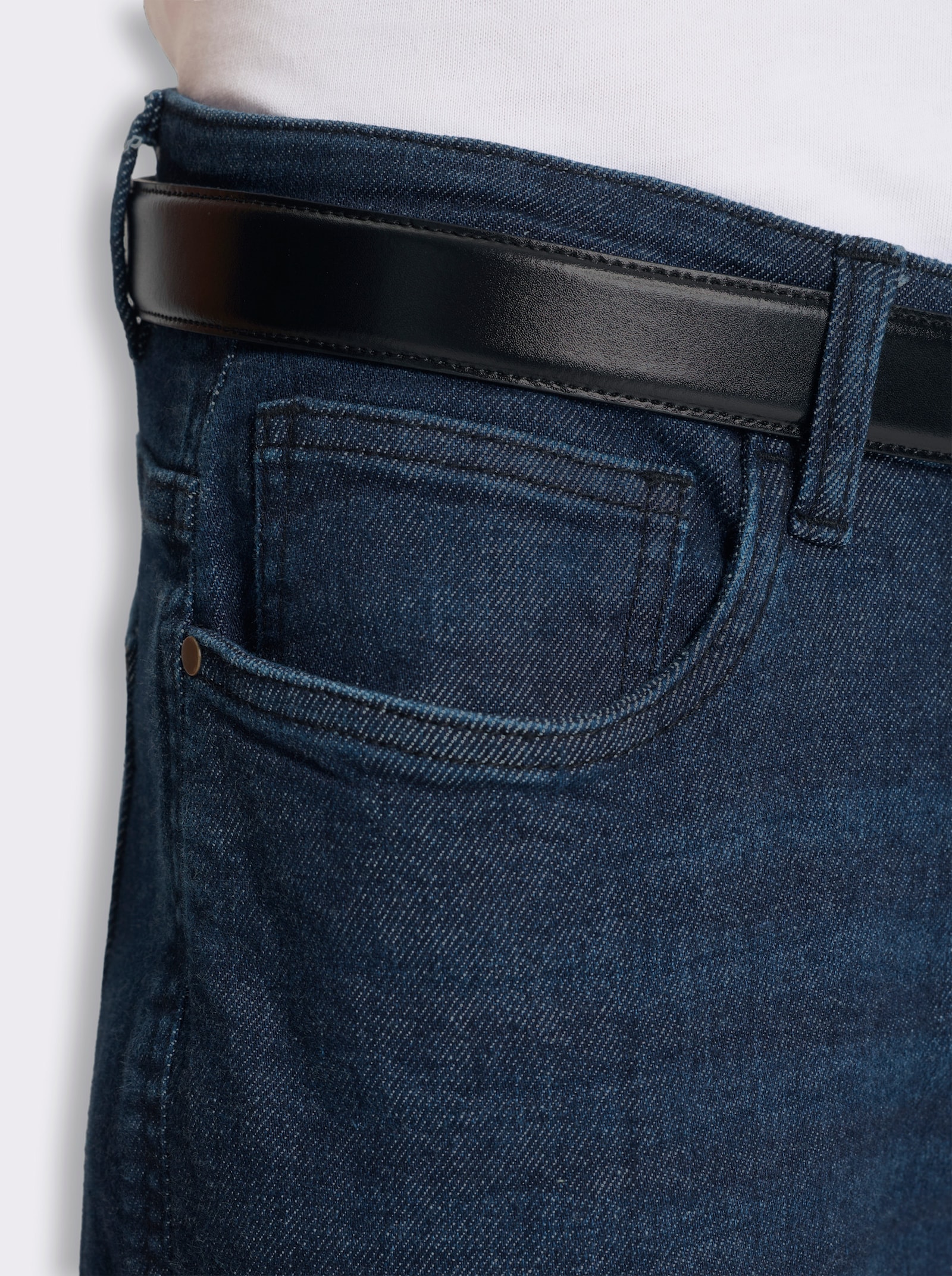 Jeans mit Stretch - dark blue denim